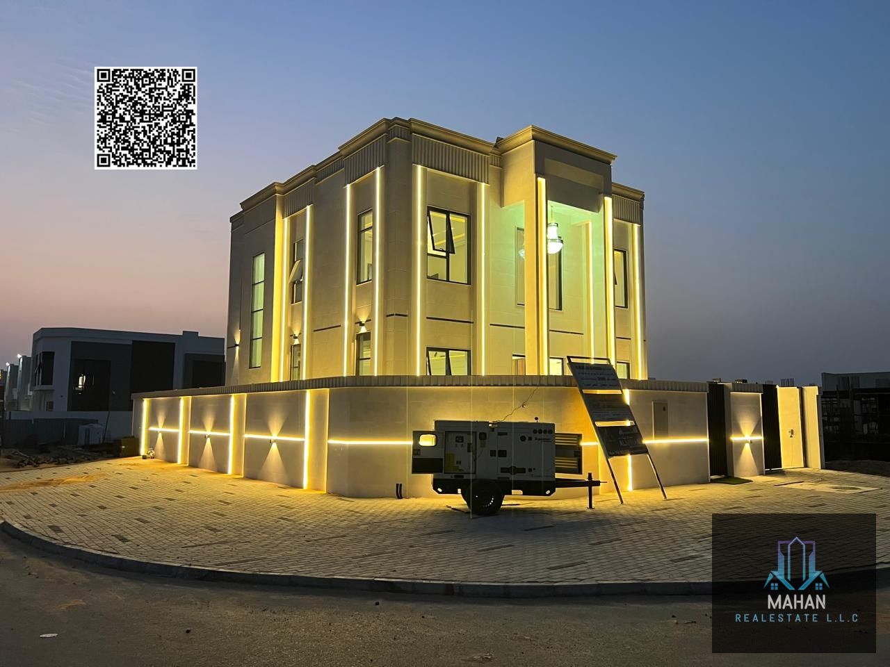 Classic corner villa in Al Helio 2, Ajman It consists of exquisite materials and the latest engineering and architectural designs.