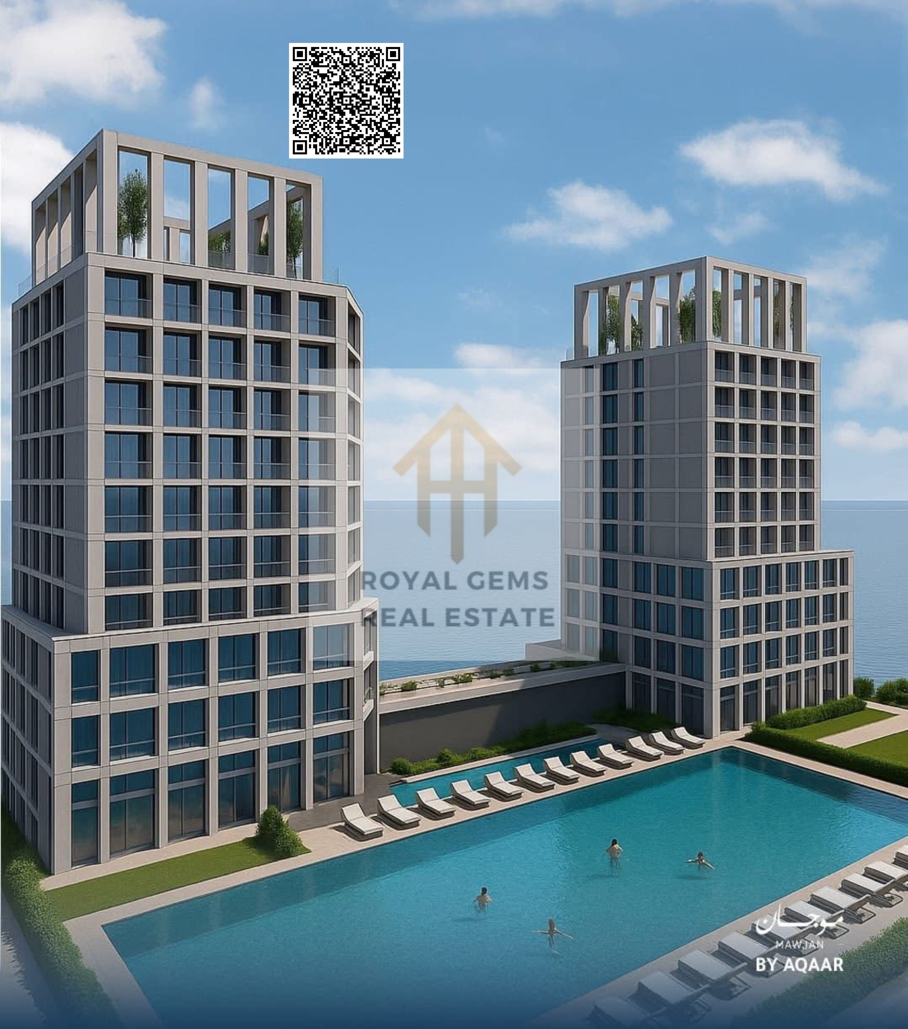 Luxury Studio with Sea View in Moujan Tower – Ajman