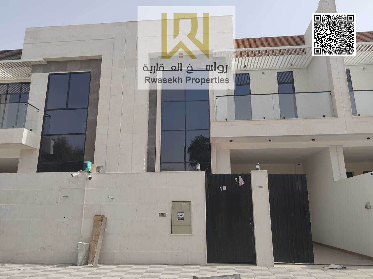 New Villa for Sale in Al Yasmin – Ajman We are pleased to present this elegant villa, part of a new project consisting of only two units, in Al Ya