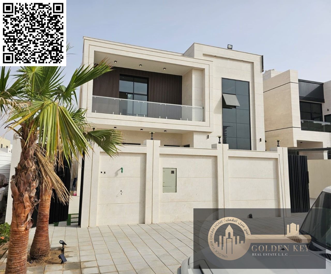Massive Villa for Sale in Amerah Ajman – 5 Master Suites, Prime Access