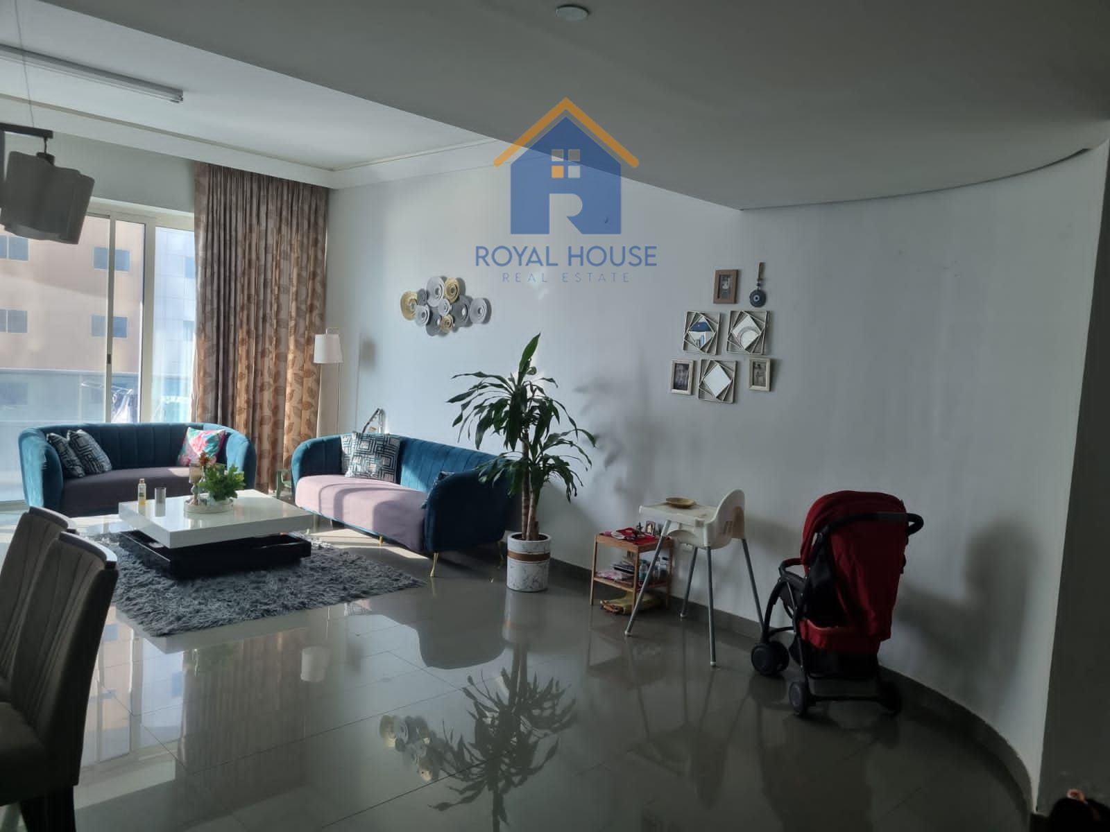 Two bedrooms and a living room for sale in one of Sharjah's most luxurious towers
