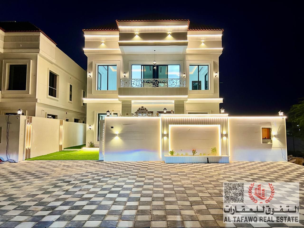 Villa for sale in Al Zahiyah , Ajman, with 5 master bedrooms.
