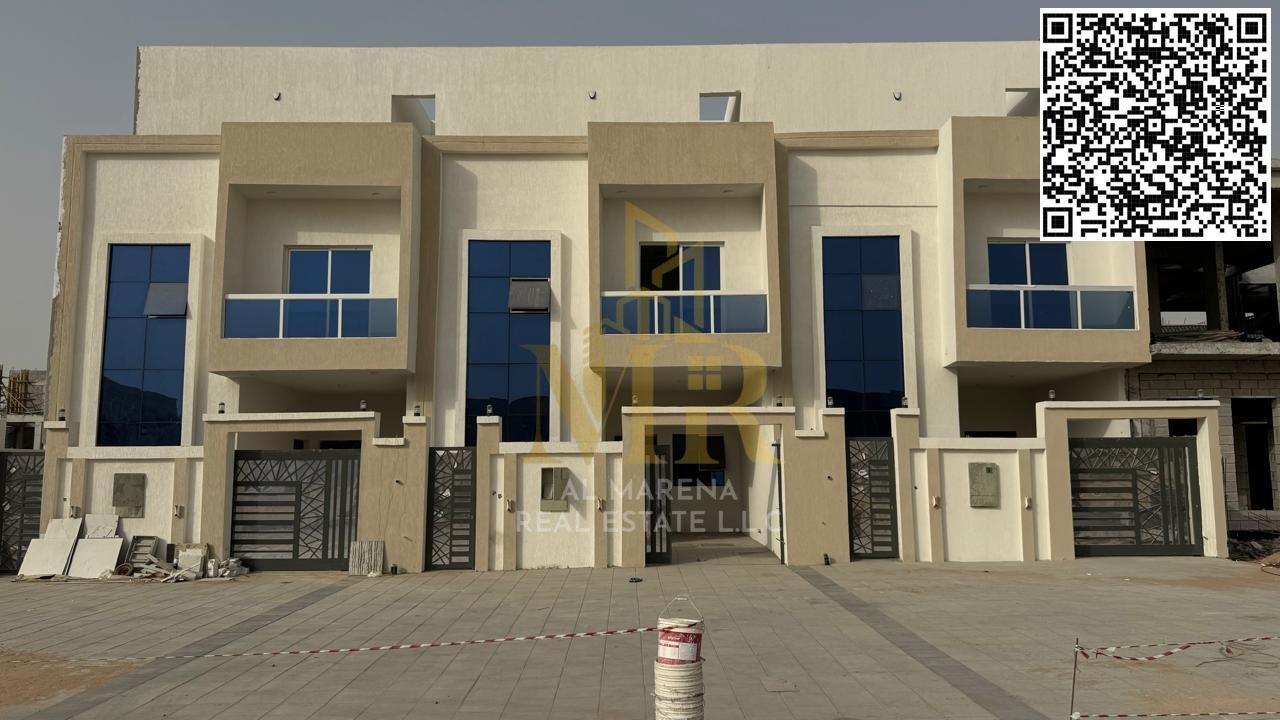 Villa for sale in Ajman, Haliou area 2. The villa consists of 4 master rooms + council room + hall + office room _ free ownership for all nationalitie