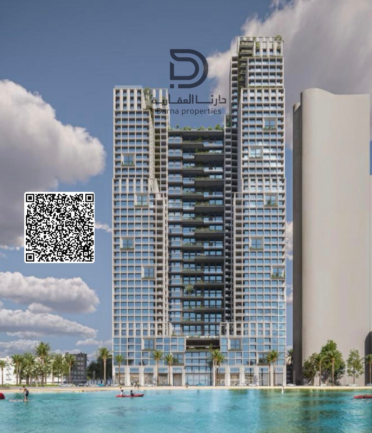 1 Bedroom Apartment with Direct Sea View – Moujan Project, Ajman Corniche