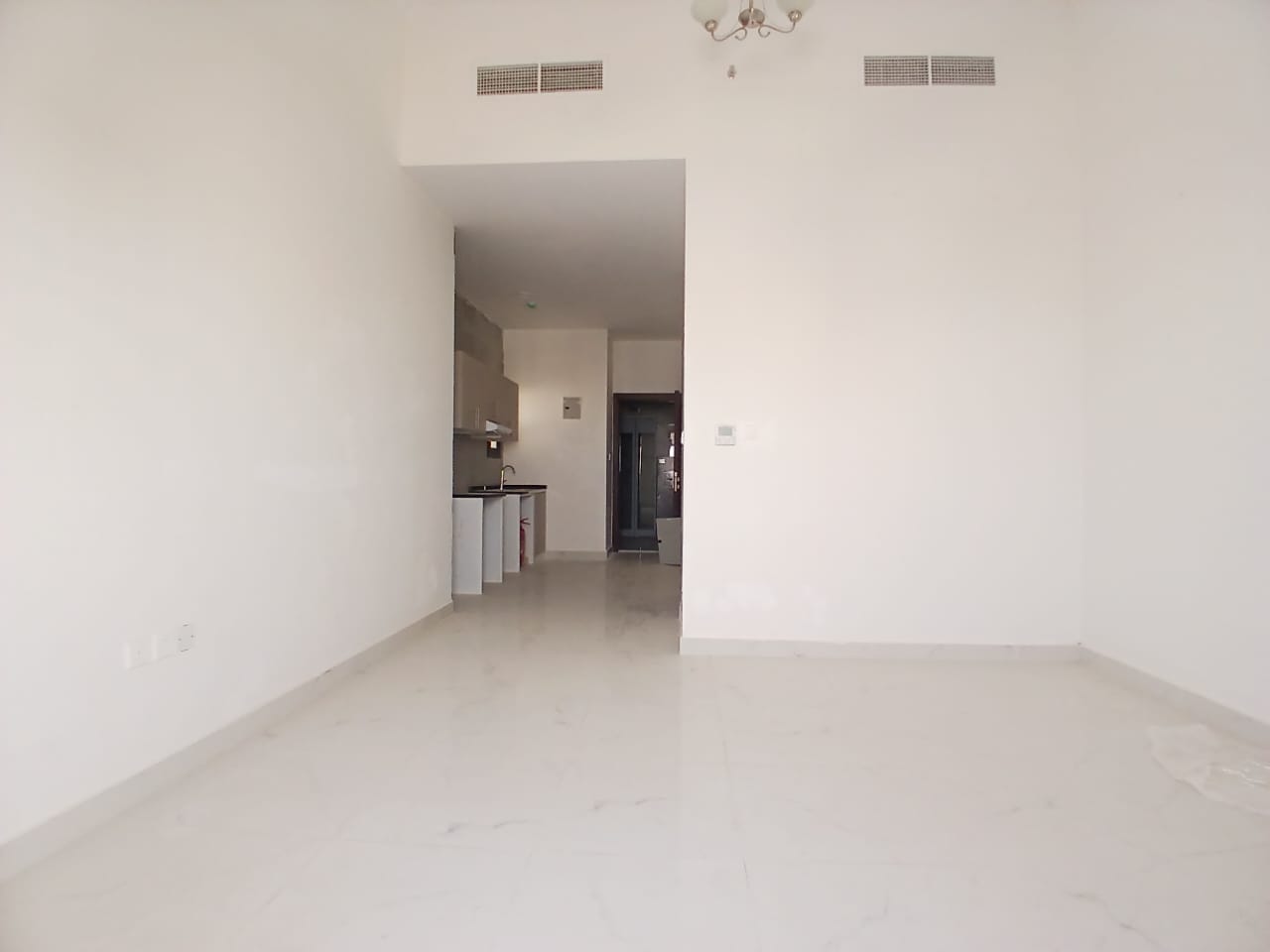 Brand new building in Al jada out side studio apartment available with balcony big apartment
