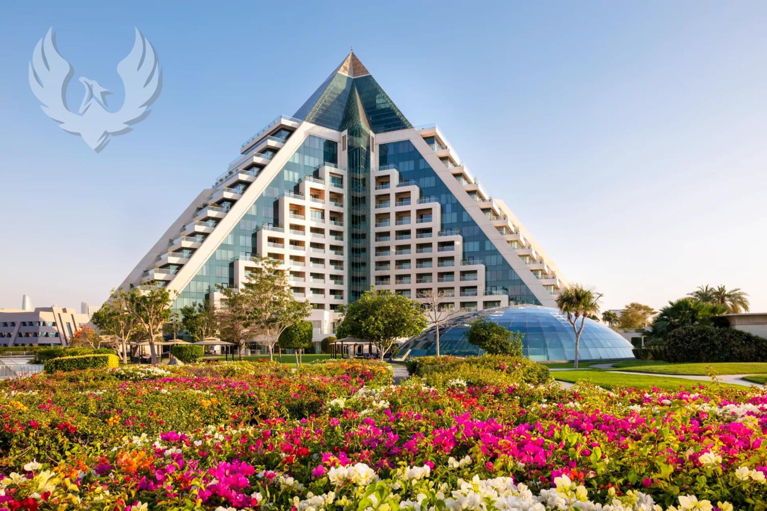 Iconic Pyramid, Luxe Skyline Living, Terrace