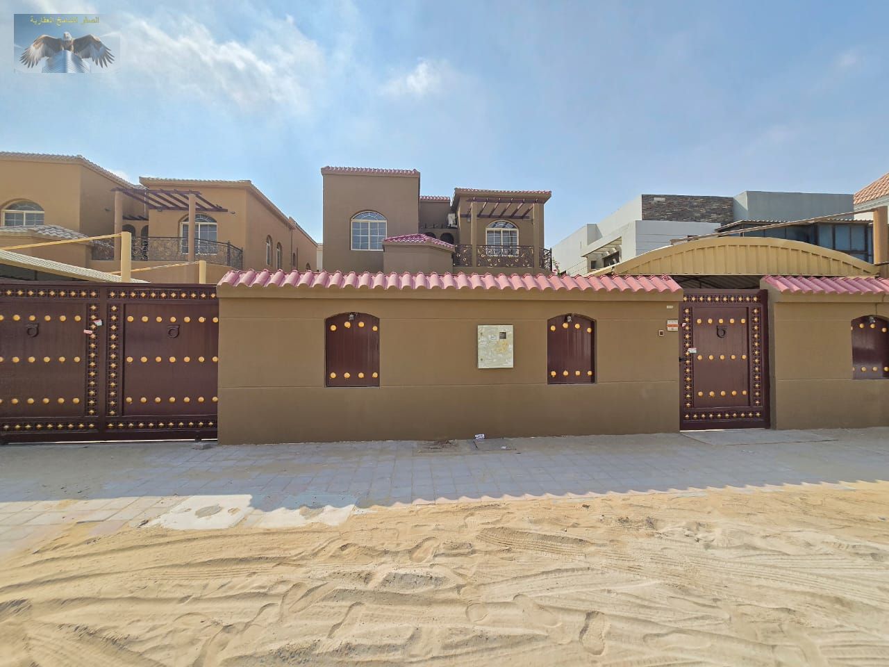 Spacious 5BR villa in Al Rawda Ajman, fully renovated, with majlis, hall, 5000 sqft, AED 120K yearly in 4 payments