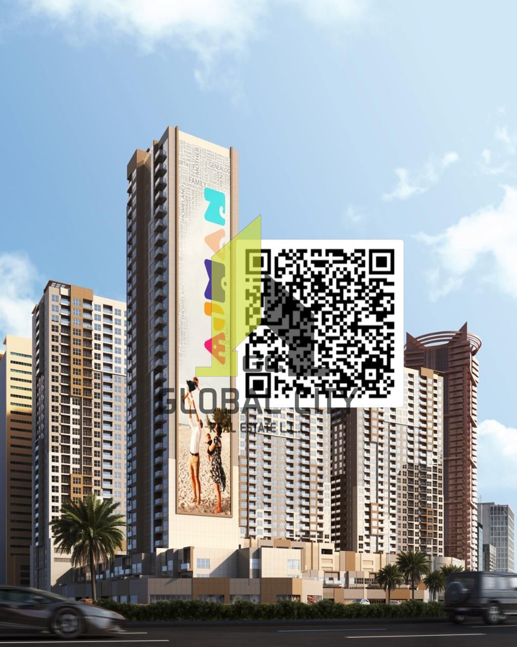 Luxury Opportunity: Own a 2-Bedroom Apartment with Stunning Sea View in Ajman One – Phase 2!