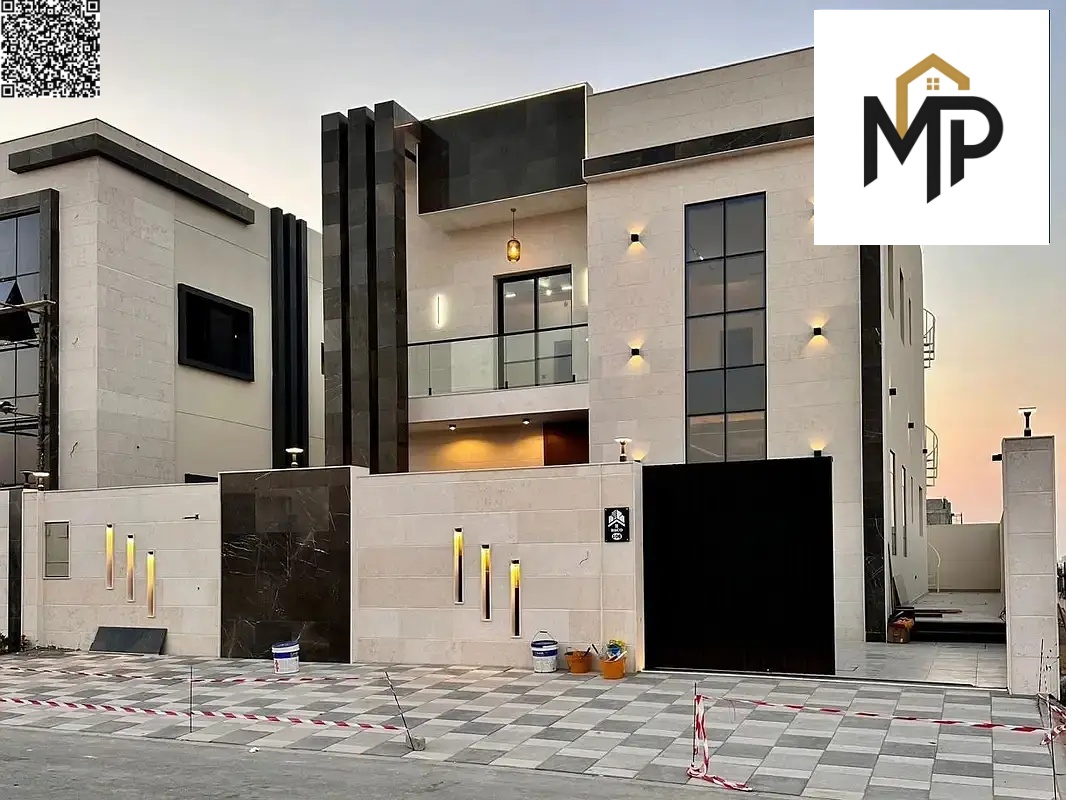 Villa with all registration and ownership fees included, on the main street, ready to move in, in one of the most prestigious areas of Ajman, freehold