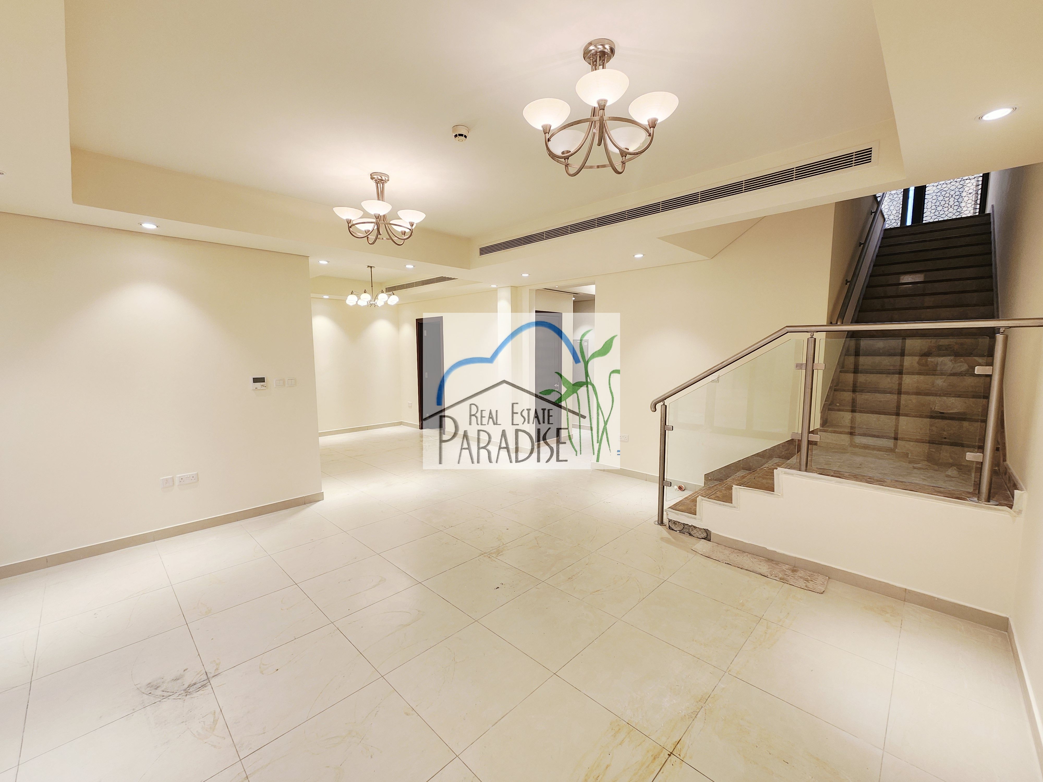 Available 5 Bedroom villa All Master bedroom/away from fly zone/ Maid Room/Store Room/Laundry Room/Central AC/7 Bath/Private Garden/For Rent in mirdif