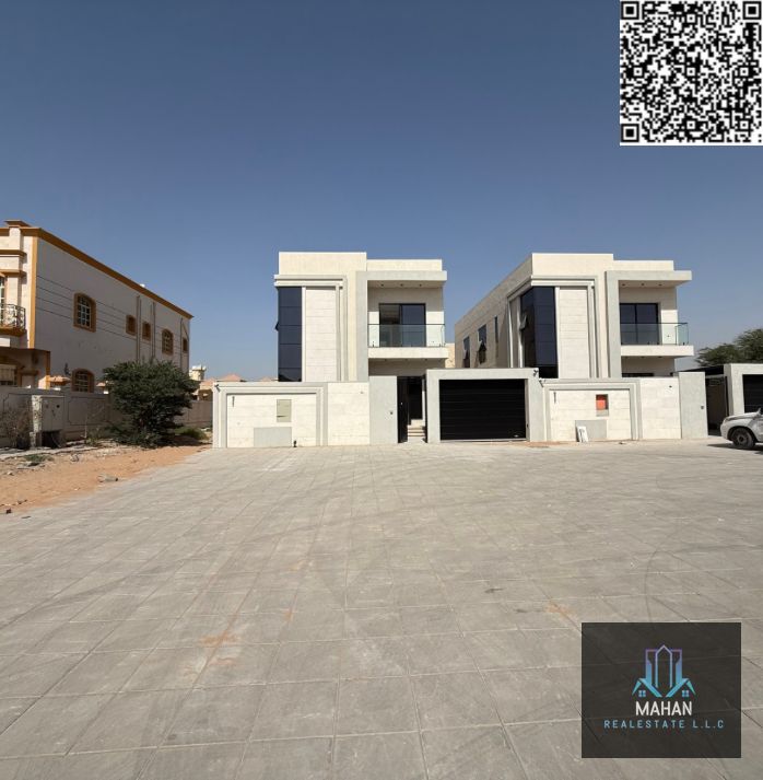 For sale a new villa in Al-Mowayat 2 on Al-Qar Street (Wasaka Street) Ground floor: 1. Council with laundries and bathroom 2-Hall 3- Master room 4- Jaher kitchen with cooker, oven, microwave and refrigerator 5- Room for the maid master. First floor: 1- Lo