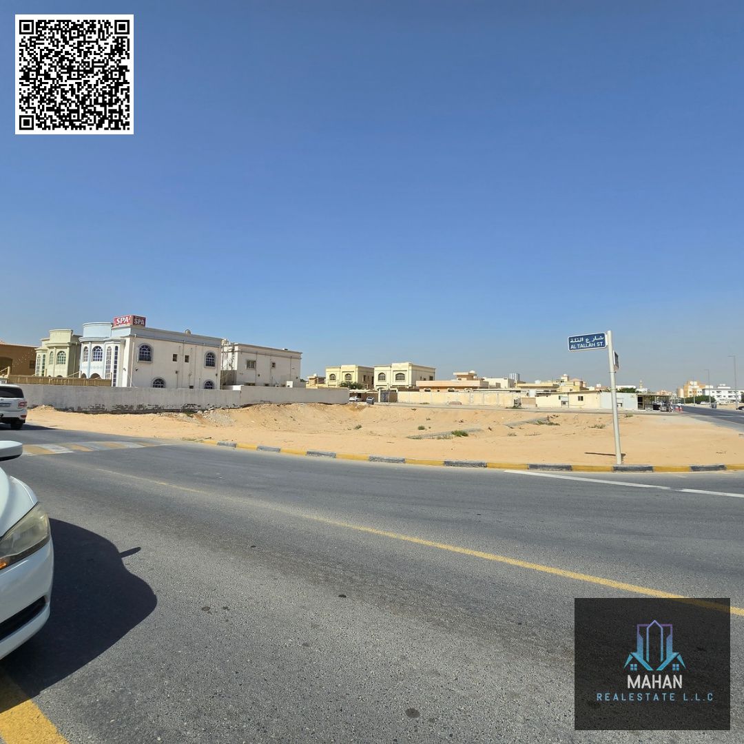 Corner Residential + Commercial Plot for Sale in a Prime Location – Rawda 2, Ajman | G+2 Permission | Ideal for Investment & Development