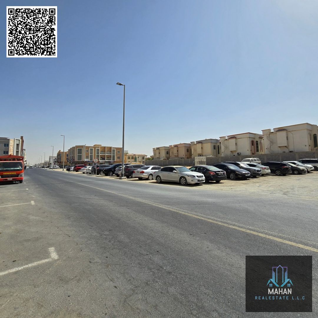 Residential + Commercial Corner Plot in a Prestigious Location – Rawda 2, Ajman | G+2 Building Permission | Prime Access Near Al Tallah Street