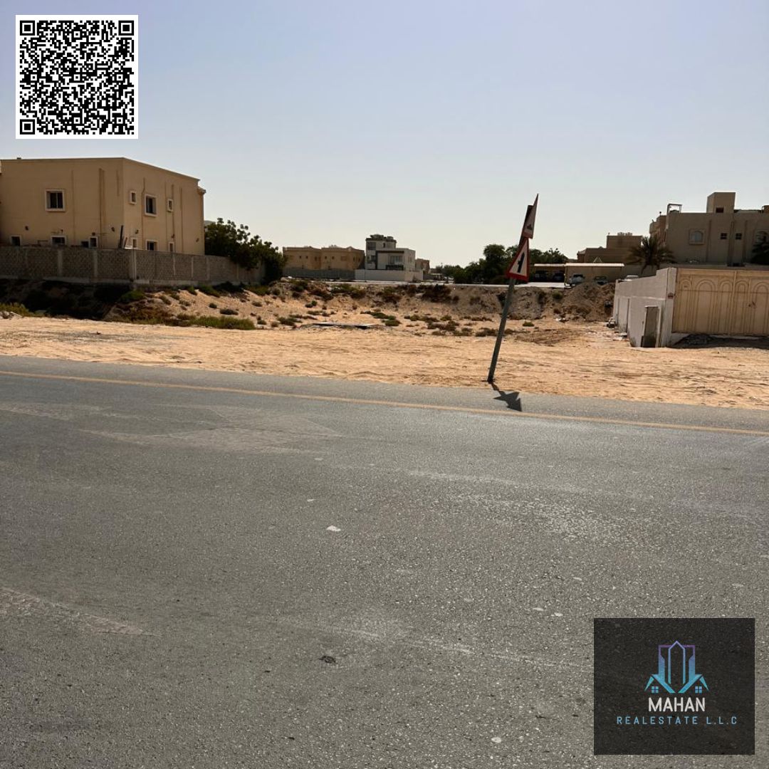 Residential + Commercial Corner Plot in a Prestigious Location – Al Mowaihat 1, Ajman | G+2 Building Permission | Prime Frontage Near Al Tallah Street