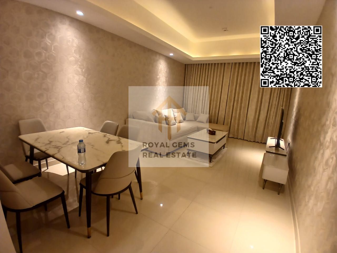 FOR Rent< 1bhk master + prime location +full furnished + freehold 100% + payment plan 7 years