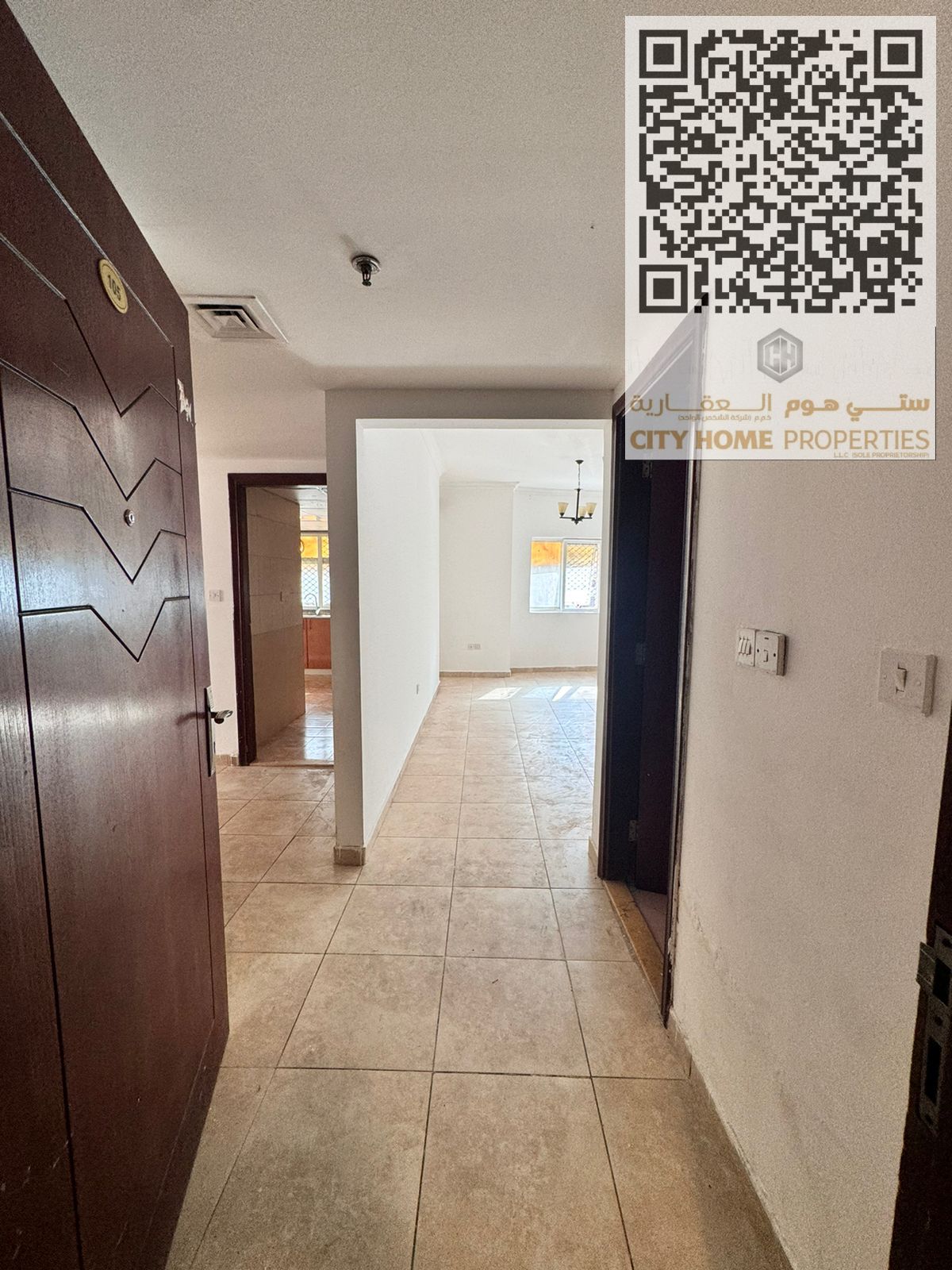 Spacious 2-bedroom apartment with a living room for annual rent in Al Hamidiya. Family building, located near the Dubai and Sharjah exit