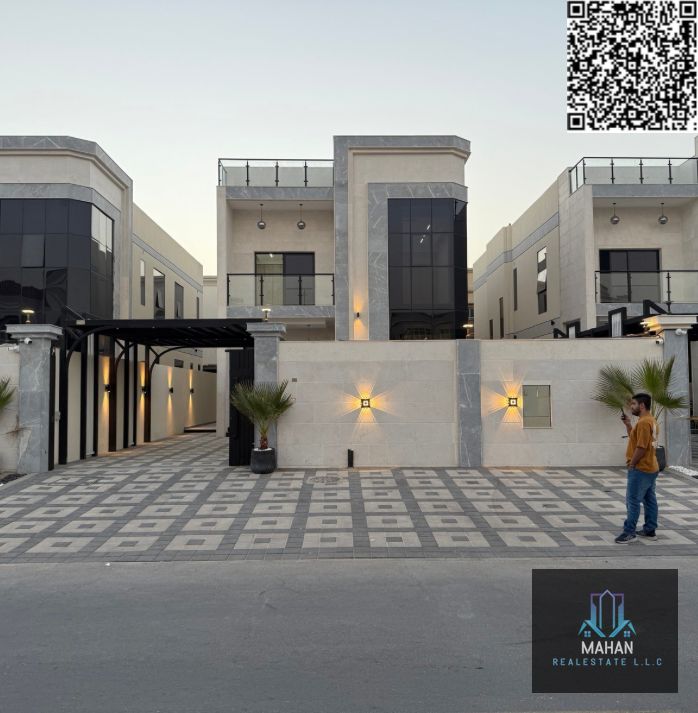 •• May the peace, mercy, and blessings of God be upon you. •• For sale: Residential investment villa Super deluxe marble stone. Luxurious finishing and a prime location on the paved road with parking spaces in Ajman, Al Rawda 3 • Land area = approxima