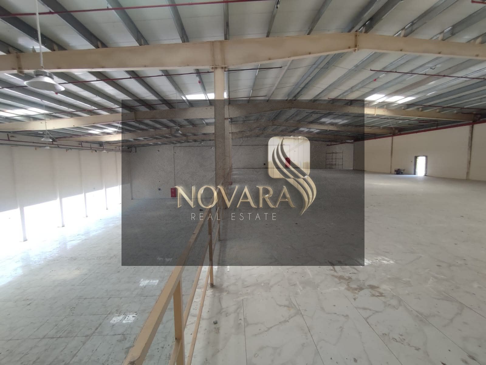 Large warehouse on the main street with an area of 31,000 sq ft, with a mezzan, in Ajman Al Jurf Industrial Area 3, with 100 kW of elect