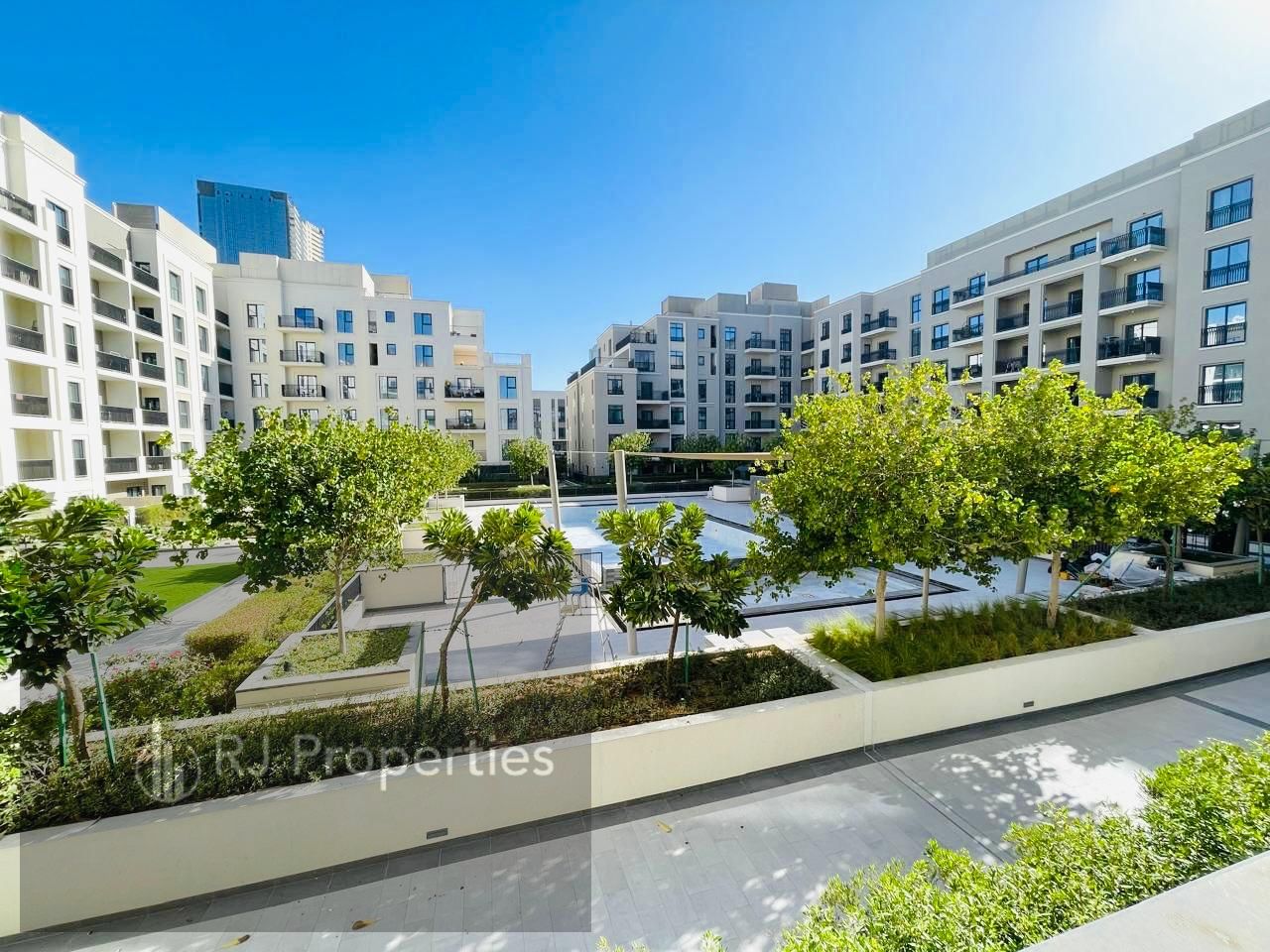 3 BR apartment - unfinished - balcony - swimming pool gym - Garden area - close to border
