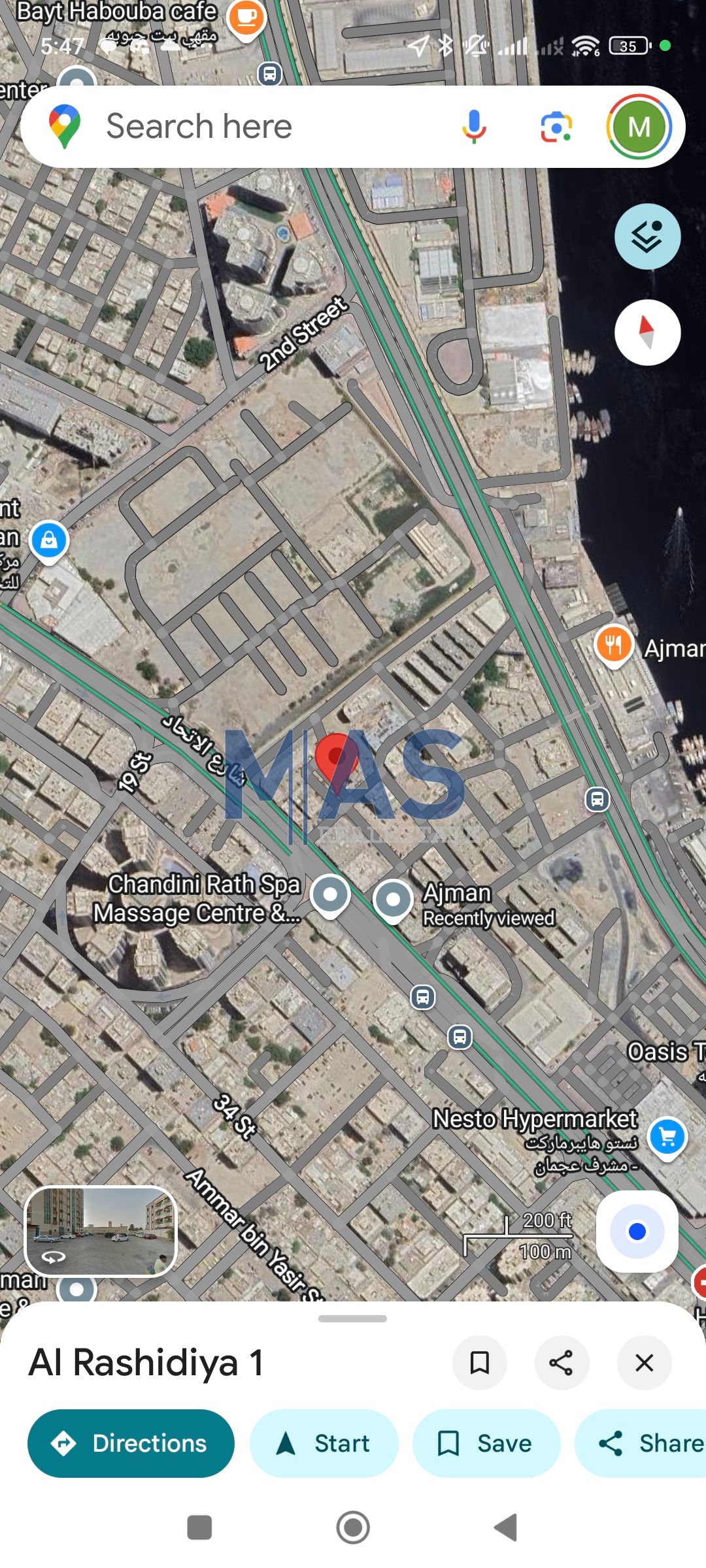 Commercial residential plot G+4 in Ajman alrashidiya 1