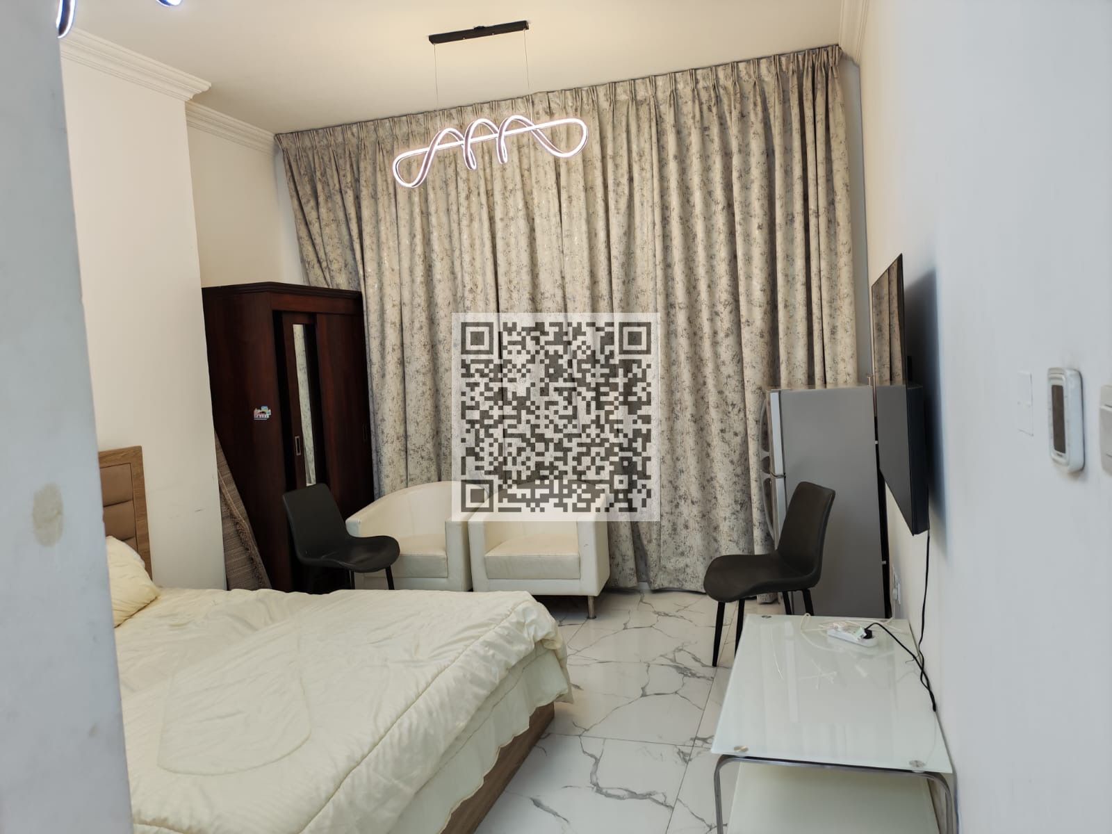 LUXURY FURNISHED STUDIO FOR SALE IN OASIS TOWER AJMAN DOWNTOWN OPEN VIEW