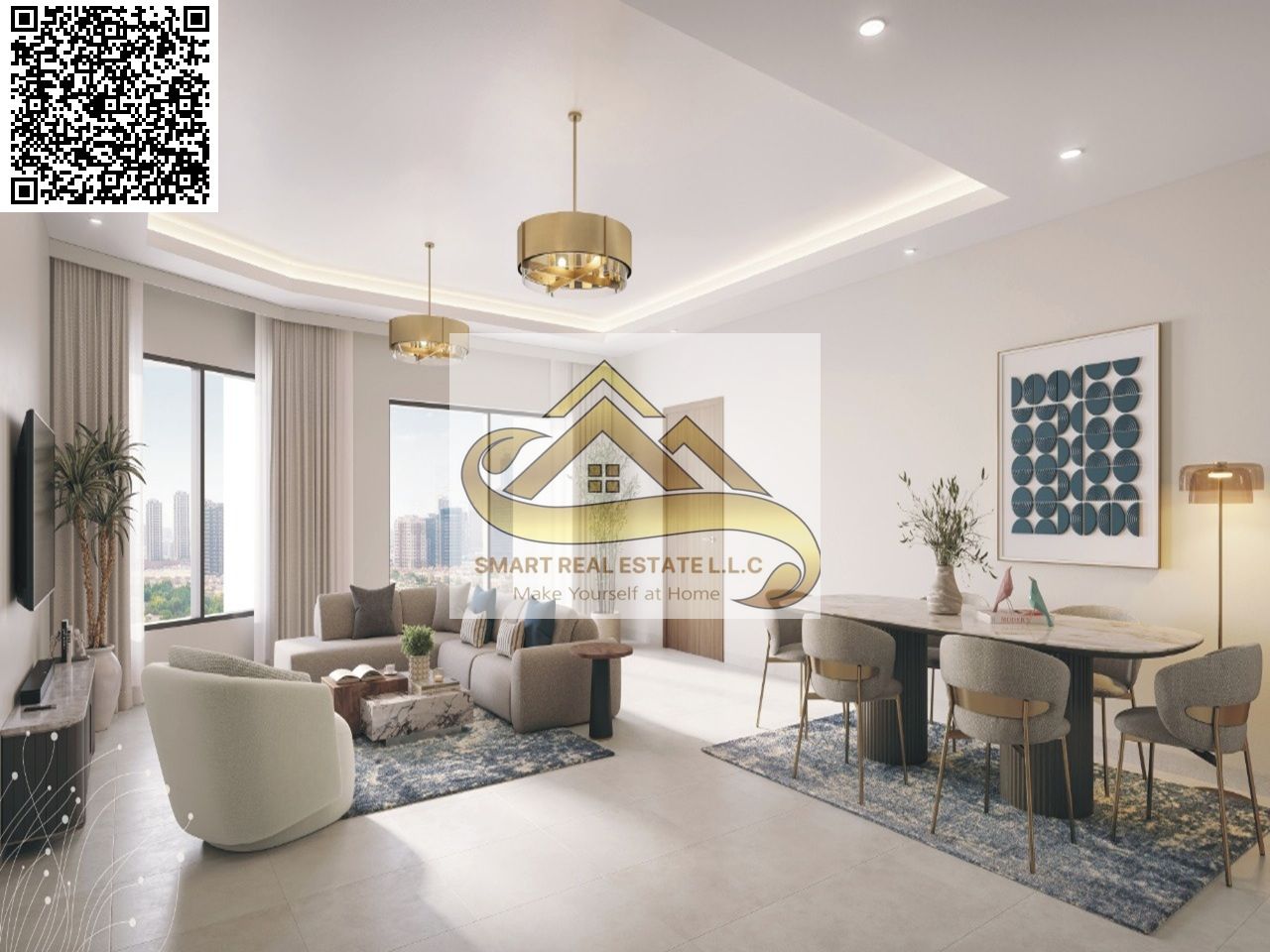 Spacious 1BR Pearl Ajman Pay Monthly