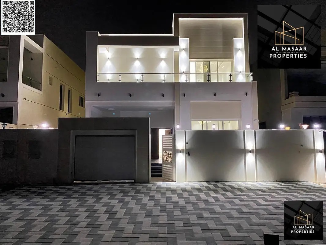 A villa at a price including registration and ownership fees ready for occupancy in the most prestigious areas of Ajman, freehold