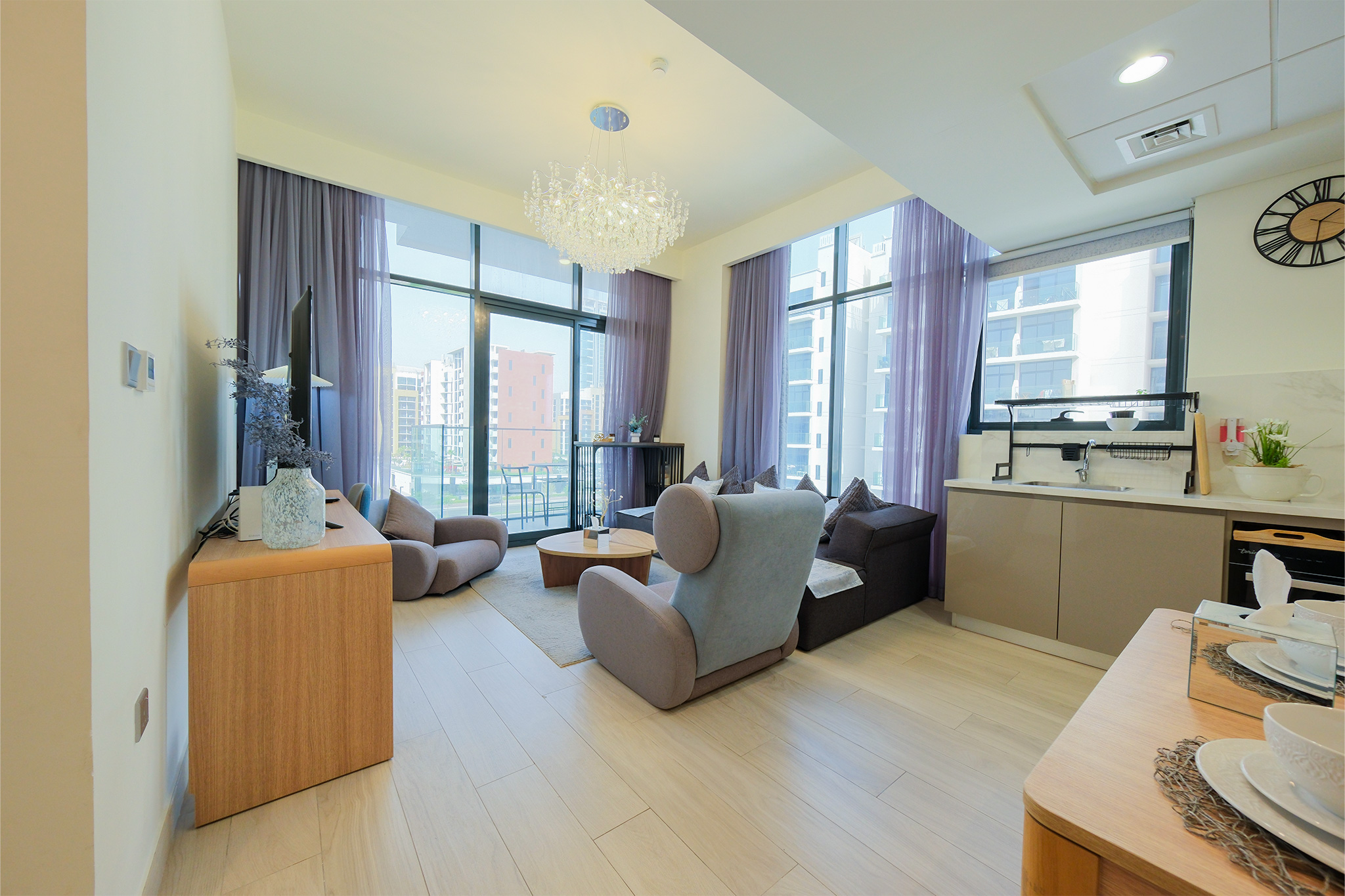 Elegant 2-Bedroom Apartment for Rent | Azizi Riviera 30 | Meydan City, Al Merkadh