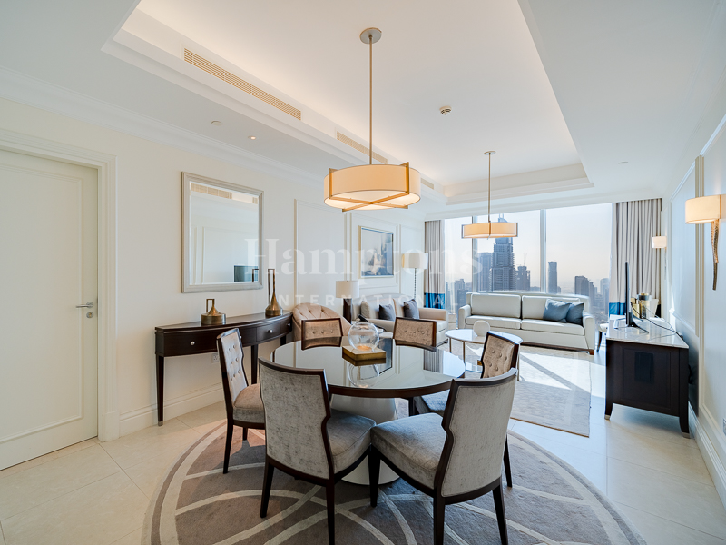 High Floor | Furnished - Serviced | Burj View