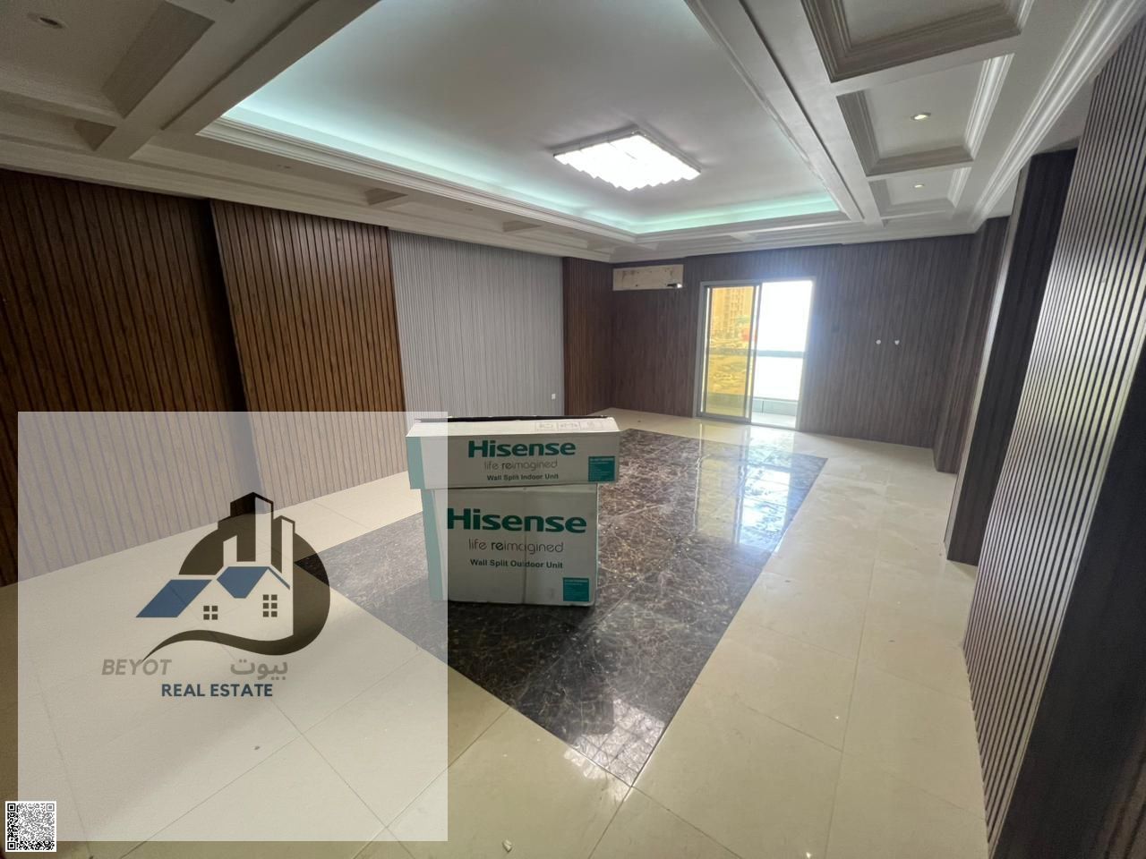 For annual rent in Ajman, three rooms and a hall, commercial only, Al Rashidiya 3