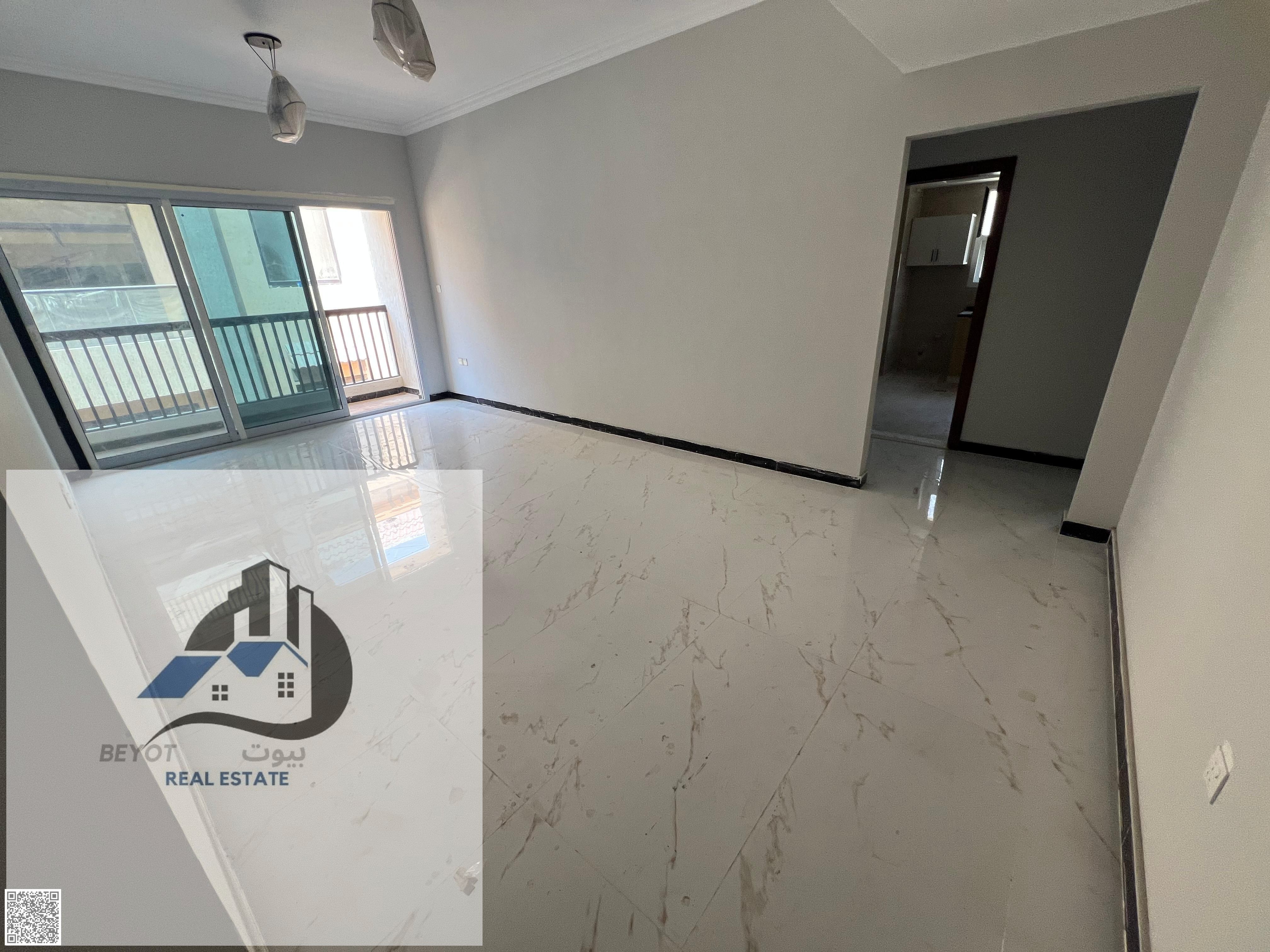 3 For rent in Ajman, a two-bedroom apartment with a living room, brand new, in Al Muwaihat