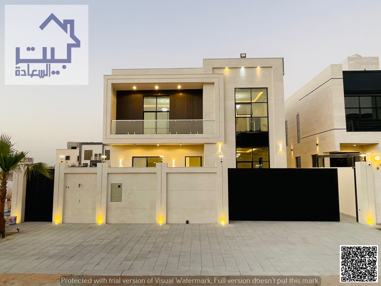 Spacious modern villa for sale in Al Amerah! Features 5 master bedrooms with built-in wardrobes and 2 elegant reception rooms in a prestigious neig