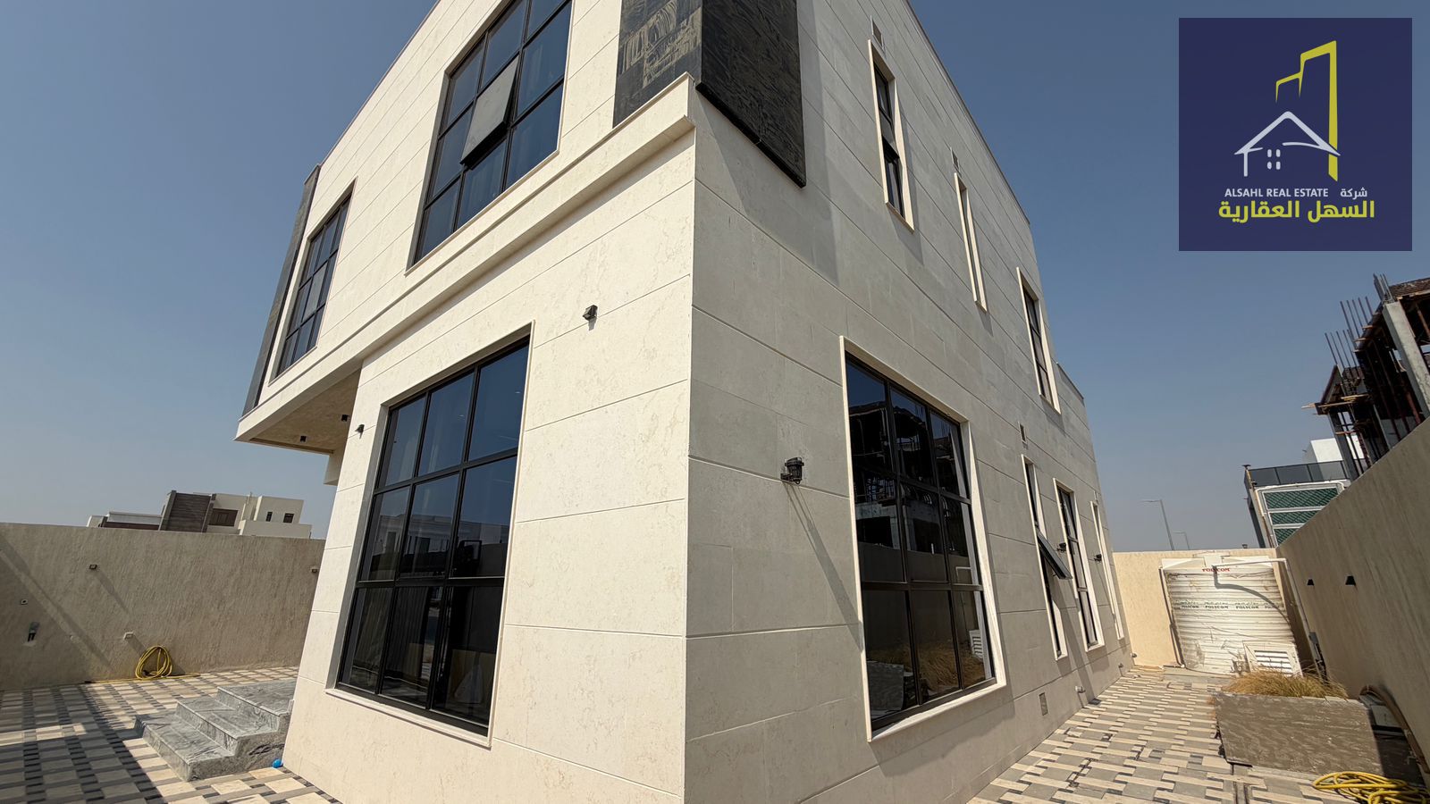 Luxury furnished villa for sale in Al Hoshi — brand new with a prime location