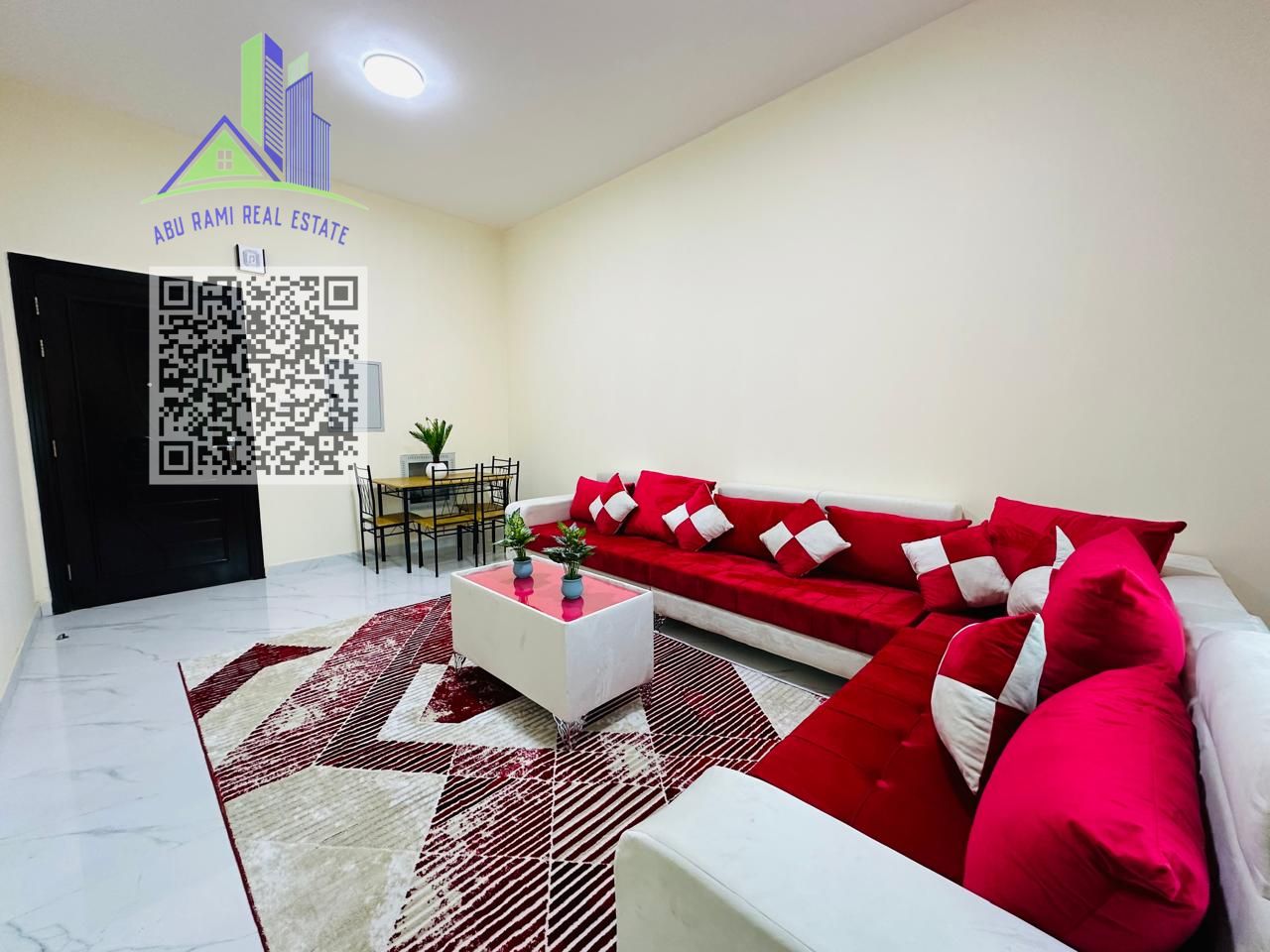 1bedroom for rent in Rashidia3 new furniture near ladies park