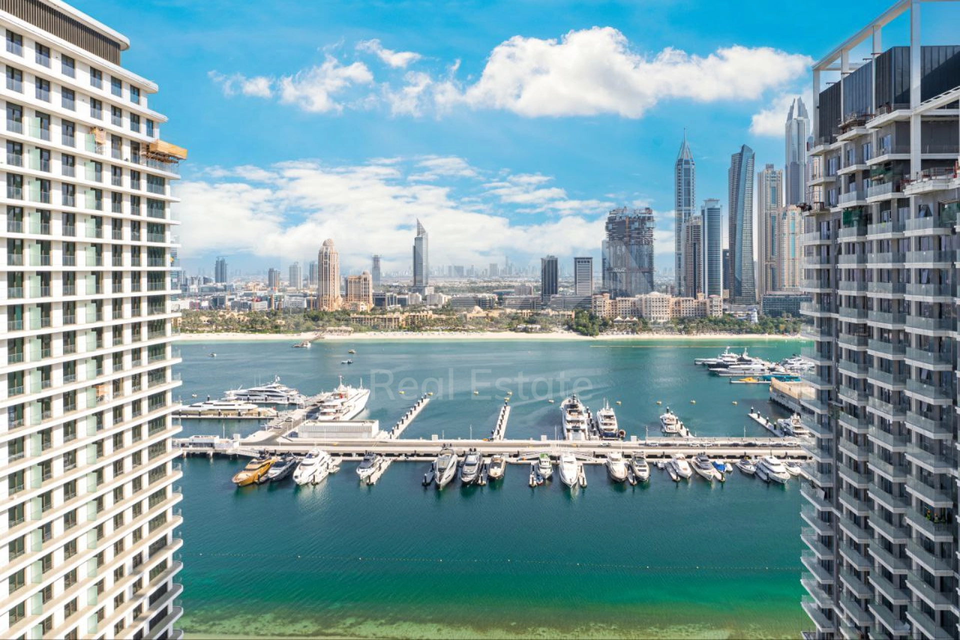 Palm and Marina View | Corner Unit | Furnished