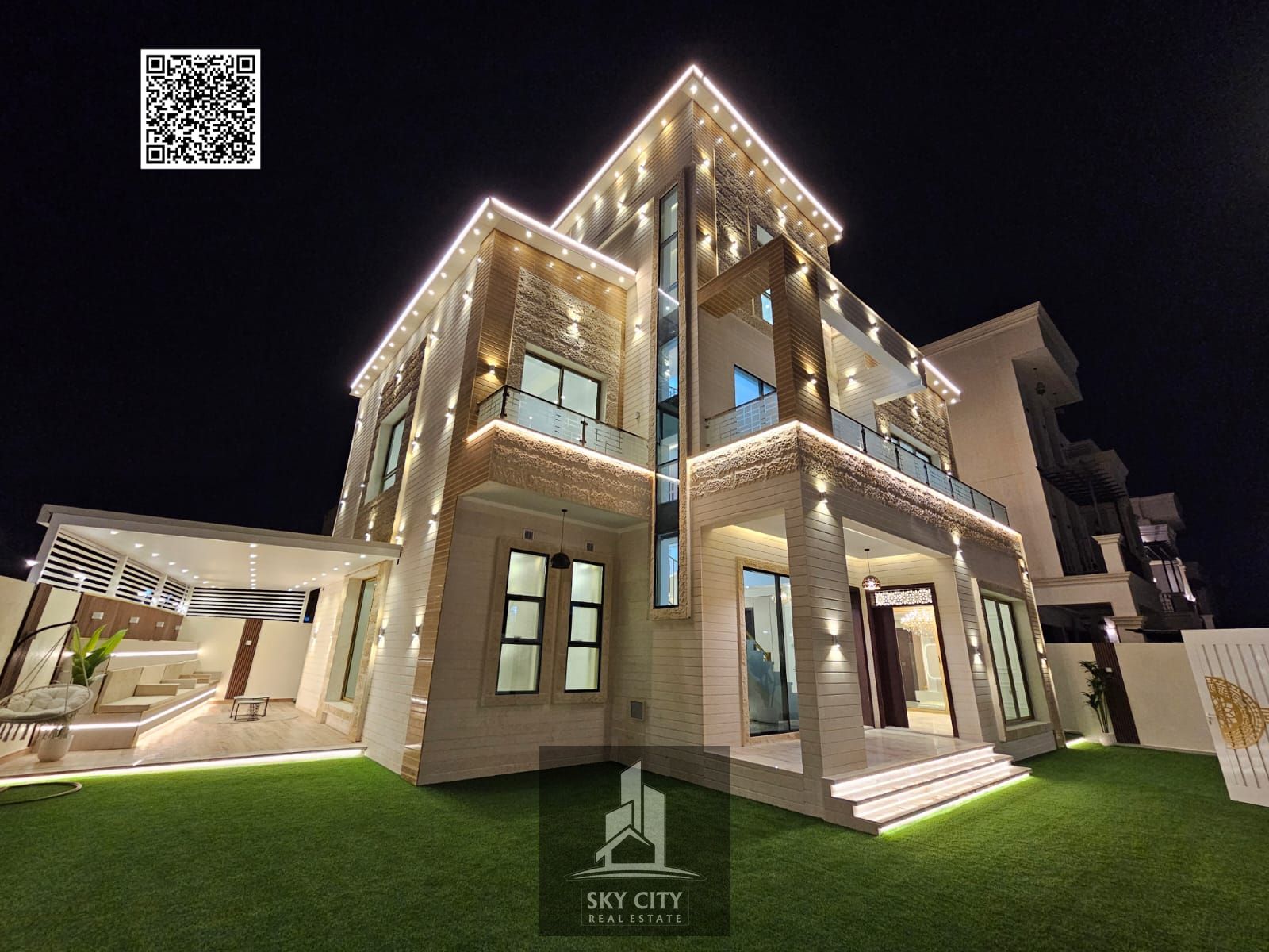 Villa for sale, including registration and ownership fees, on the main street, ready to move in, in one of Ajman's most prestigious areas. Freehold ow