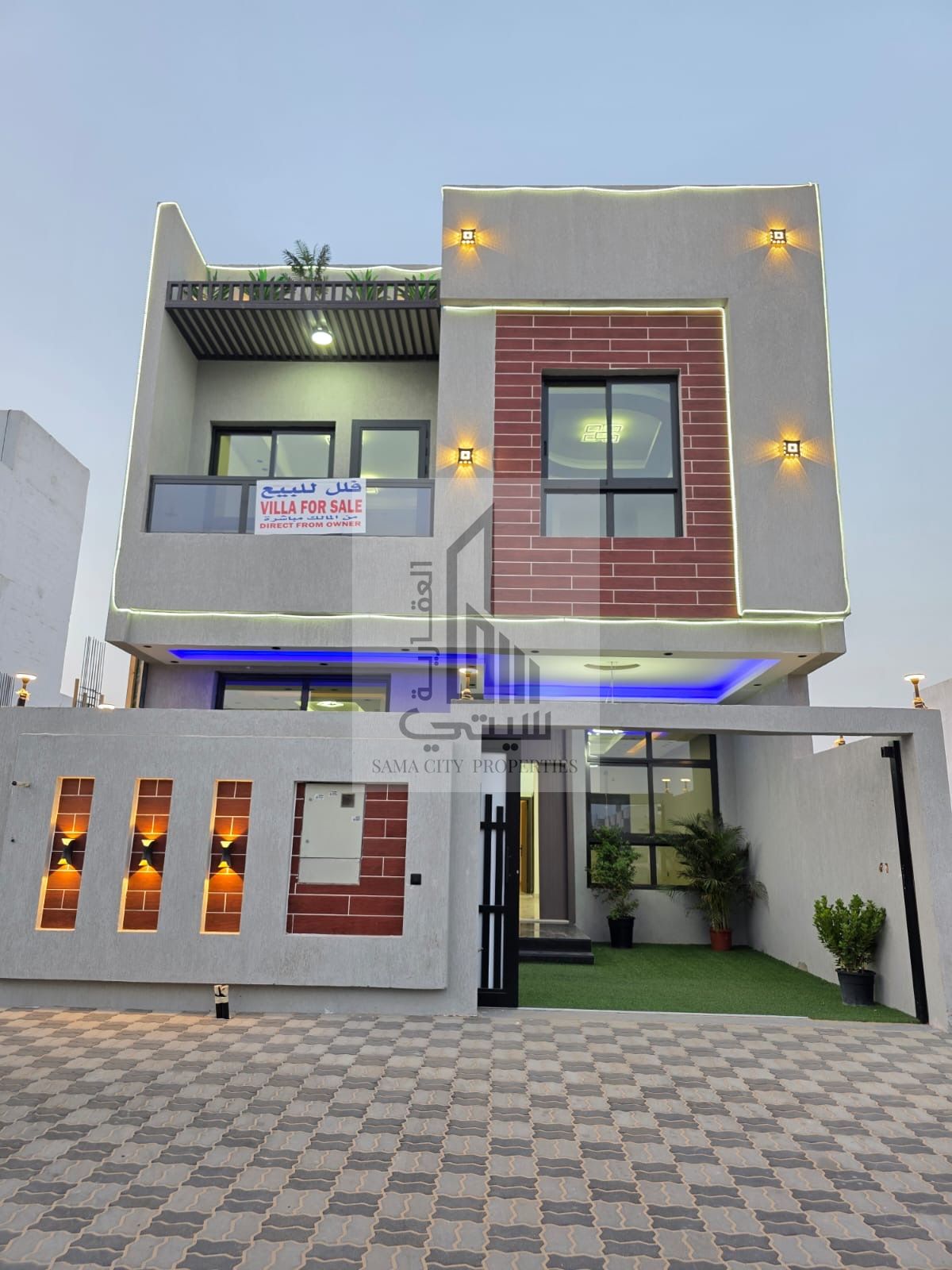New brand villa for sale with furniture