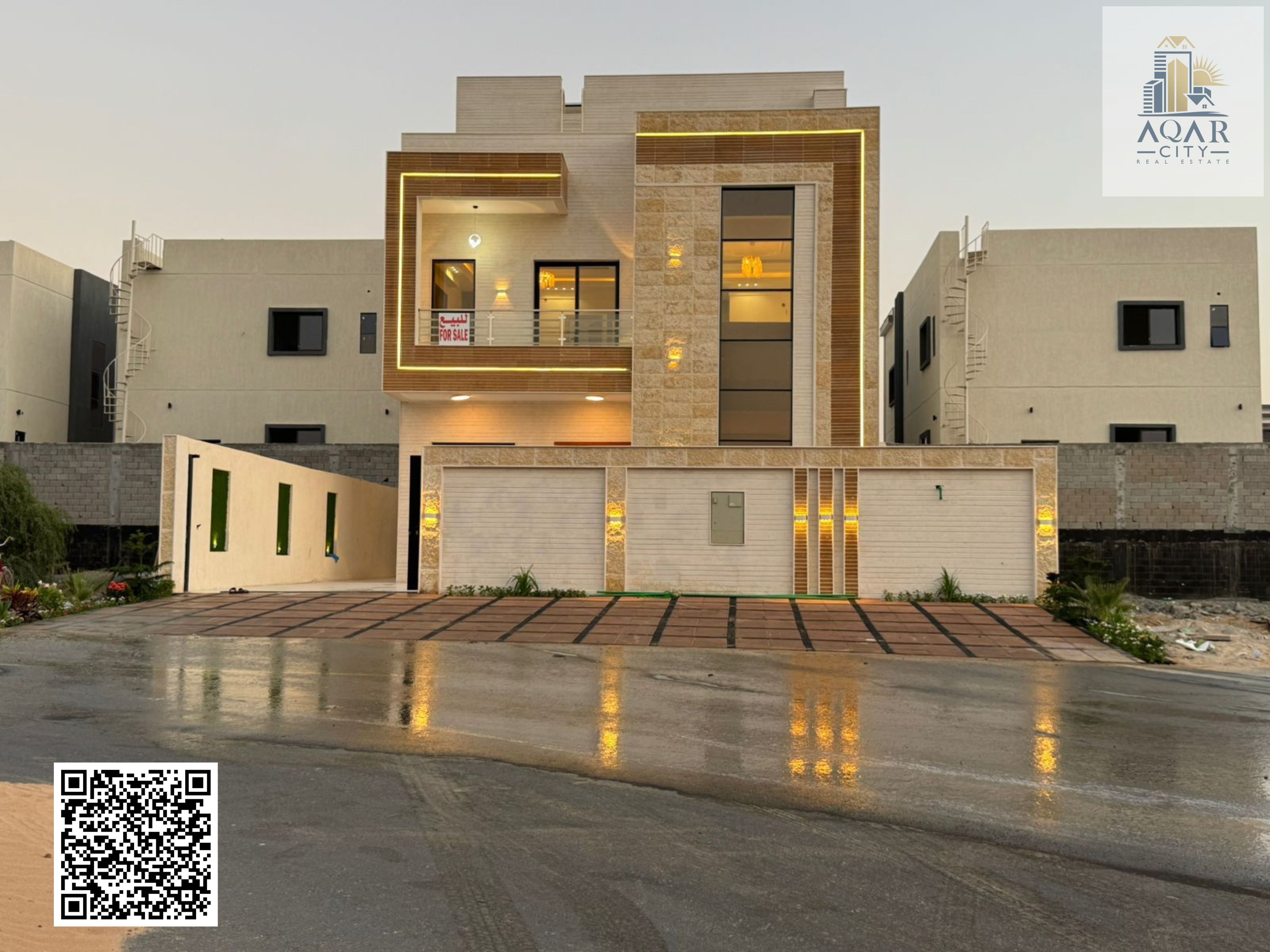 Price Includes Registration Fees | Modern Villa with Central A/C & Rooftop in Al Helio 2 – Ajman