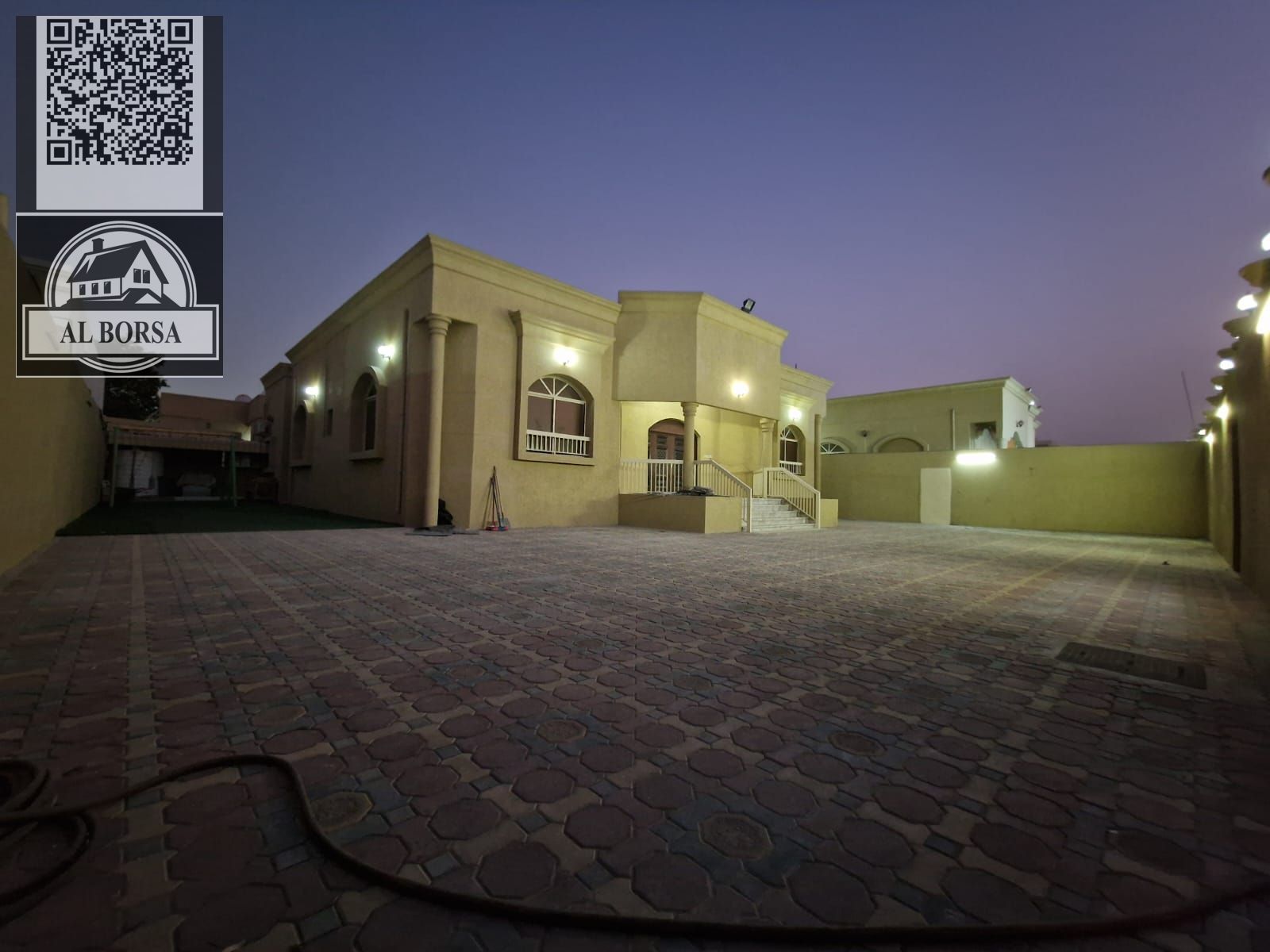 Luxury ground floor villa for rent in Al Raqaib – Prime location and elegant finishing | 4 master bedrooms + living room and majlis