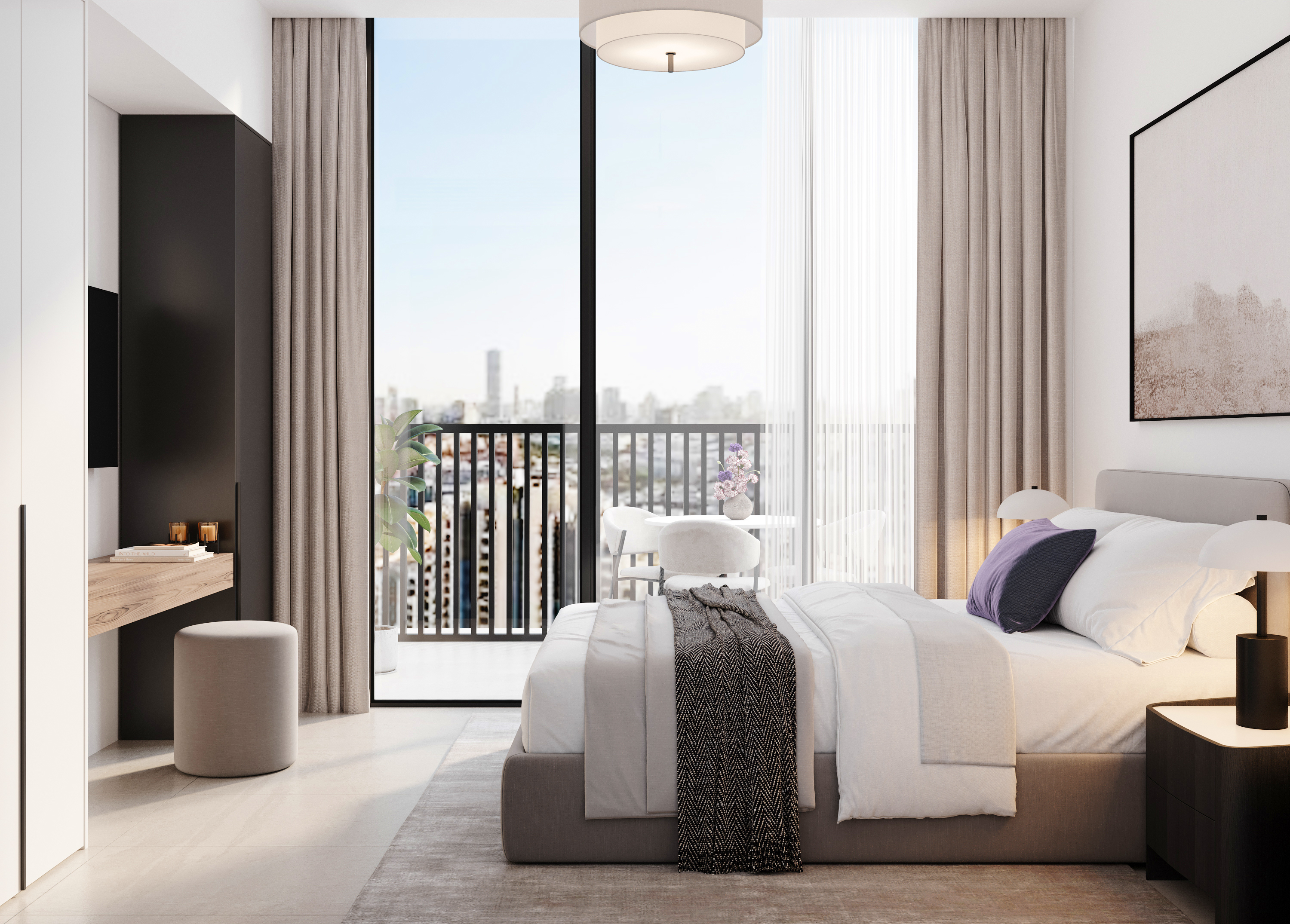 Alta View 2BHK | Elegant Interiors | Beautiful Views of Palm Jumeirah & Al Khail Skyline