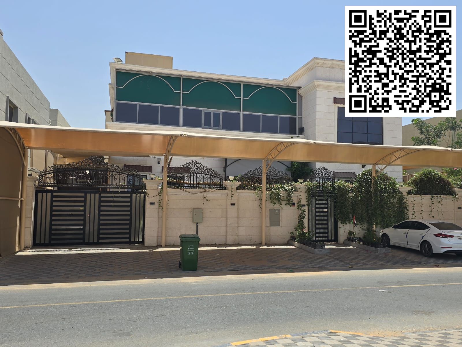 Luxury villa for sale in Al Zahia – Ajman. 5 master bedrooms with elegant designs • Spacious majlis with private bathroom • Two large living rooms wit