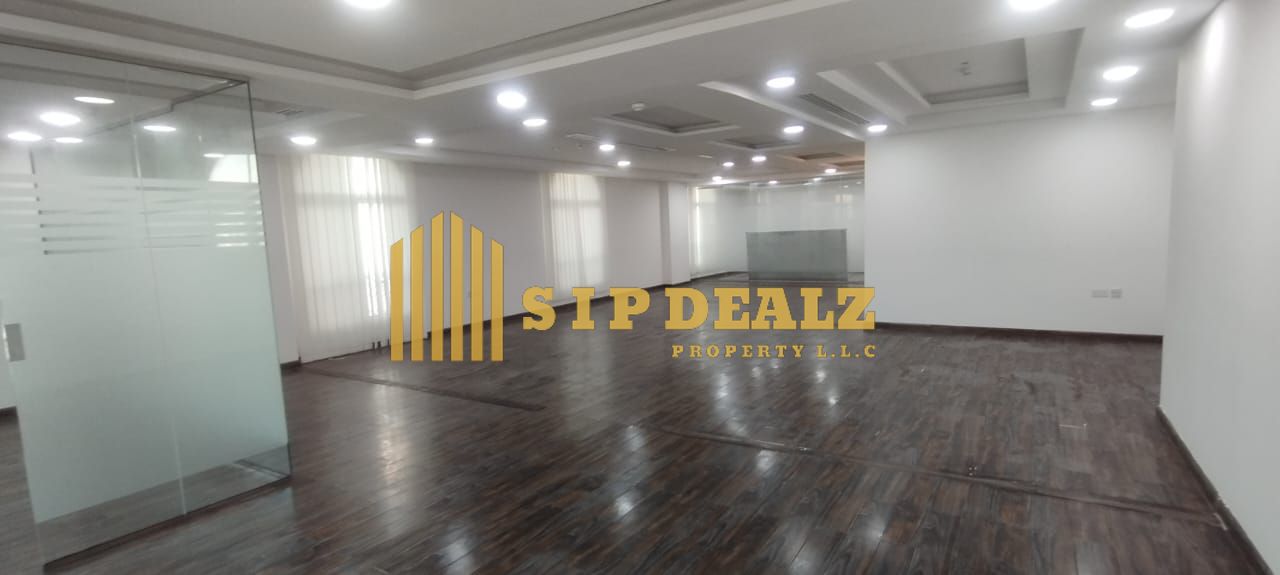Fully Fitted Glass Partitioned Office near Toyota showroom Port Saeed With pantry