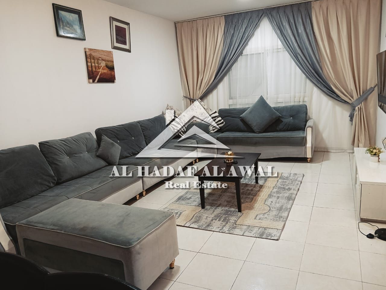 For monthly rent: one bedroom and a hall in Al tawun with free internet
