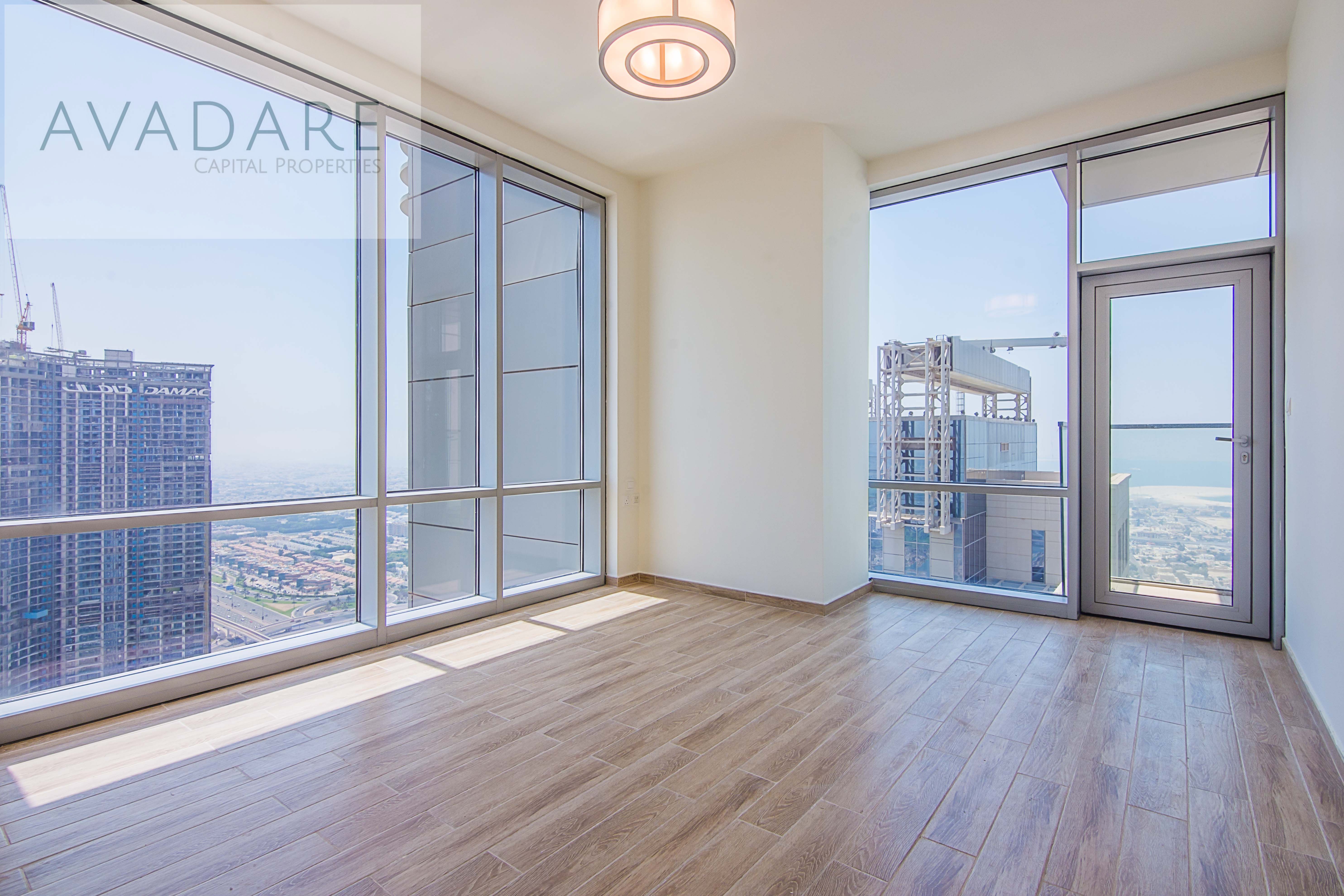 Panoramic Sea View Perfection: High-Floor, 3-Bedroom Oasis in a Landmark Dubai Tower