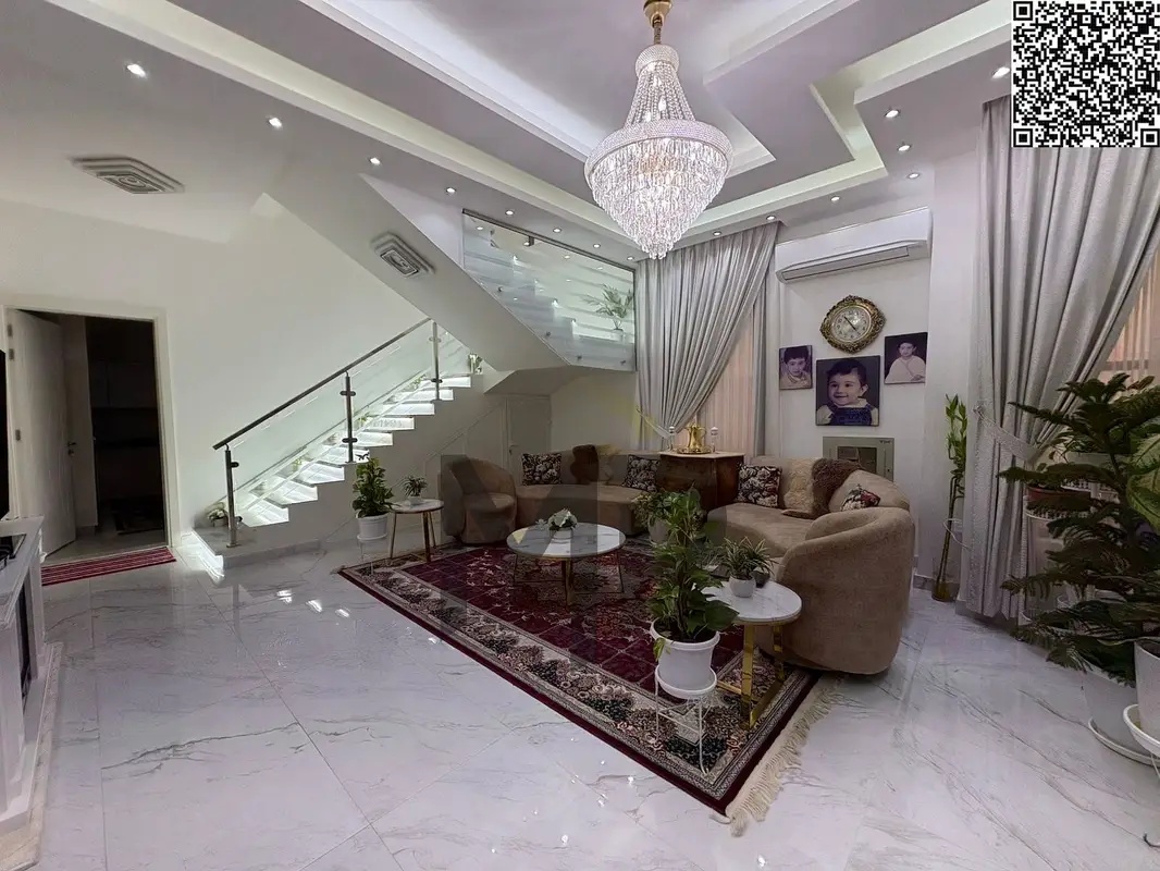 Luxury villa in Al Helio 2 - Ajman, featuring 4 master bedrooms, in a prime location near the mosque, ready for immediate occupancy, priced including