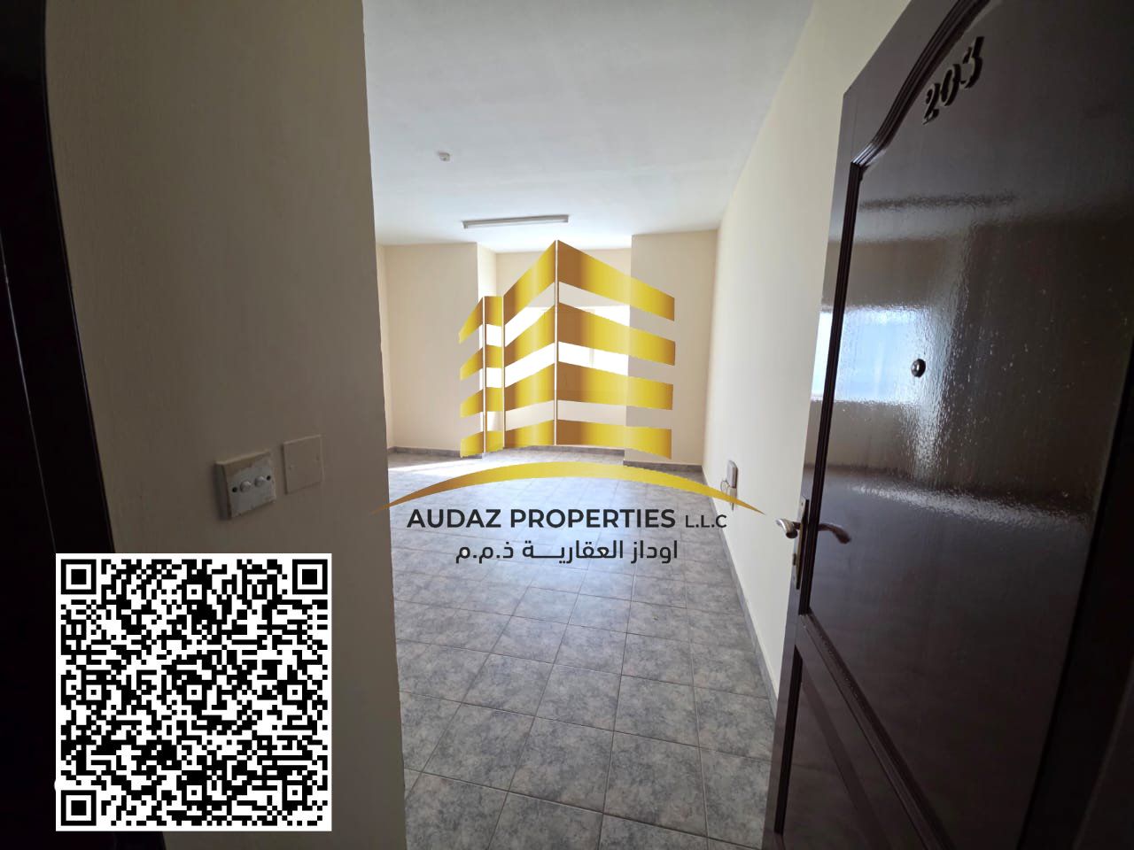 One bedroom and living room for annual rent in Ajman | Al Rashidiya, Mina Street, near the fish market | Next to Nesto Hypermarket