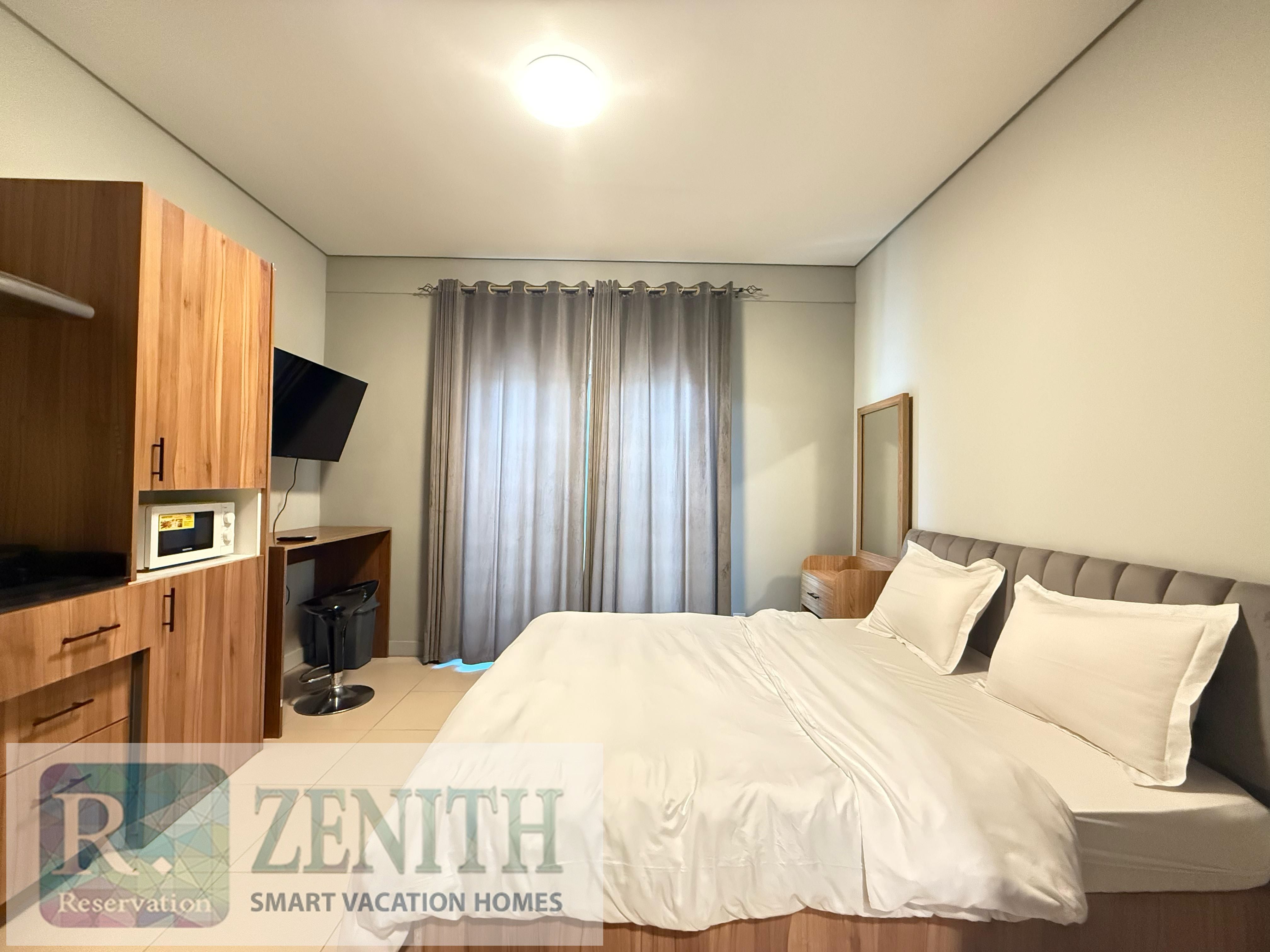 RELAX IN THIS COZY STUDIO UNIT IN JVC-FURNISHED APARTMENT -NO COMMISSION