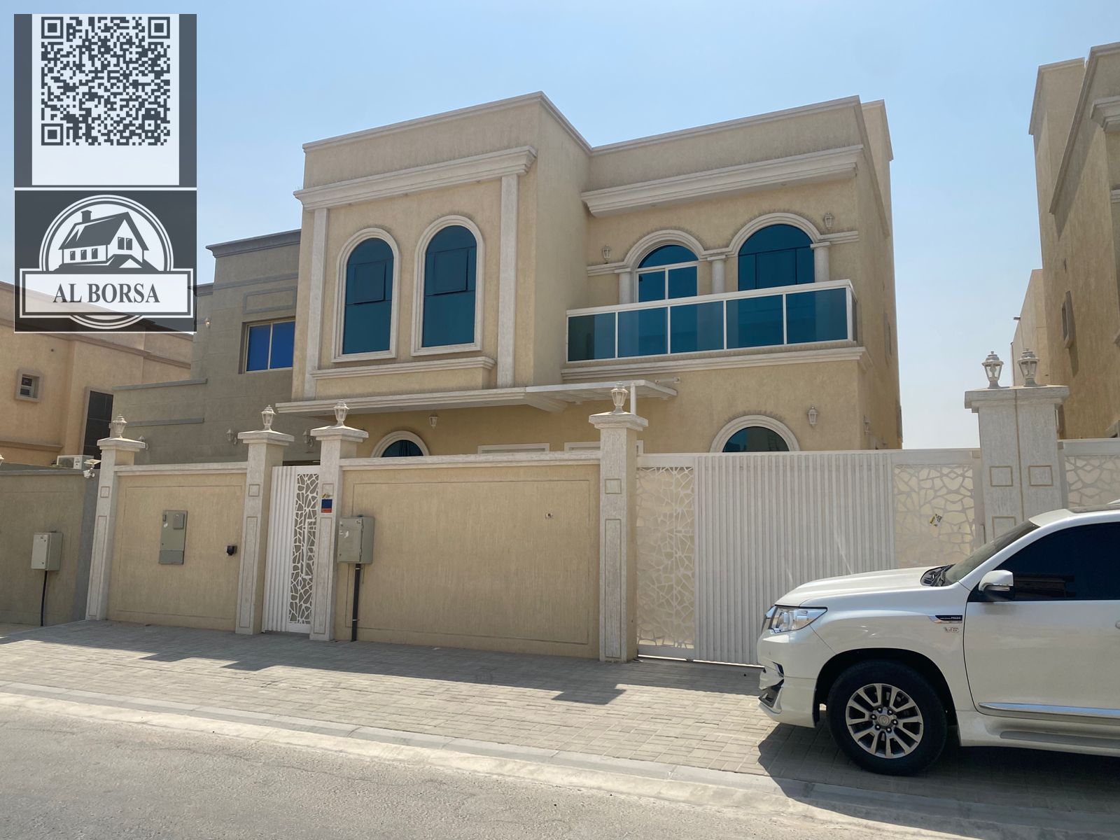 Luxury villa for rent in Al Zahia – Ajman | 5 master bedrooms + majlis + living room + spacious yard | Prime location close to all services