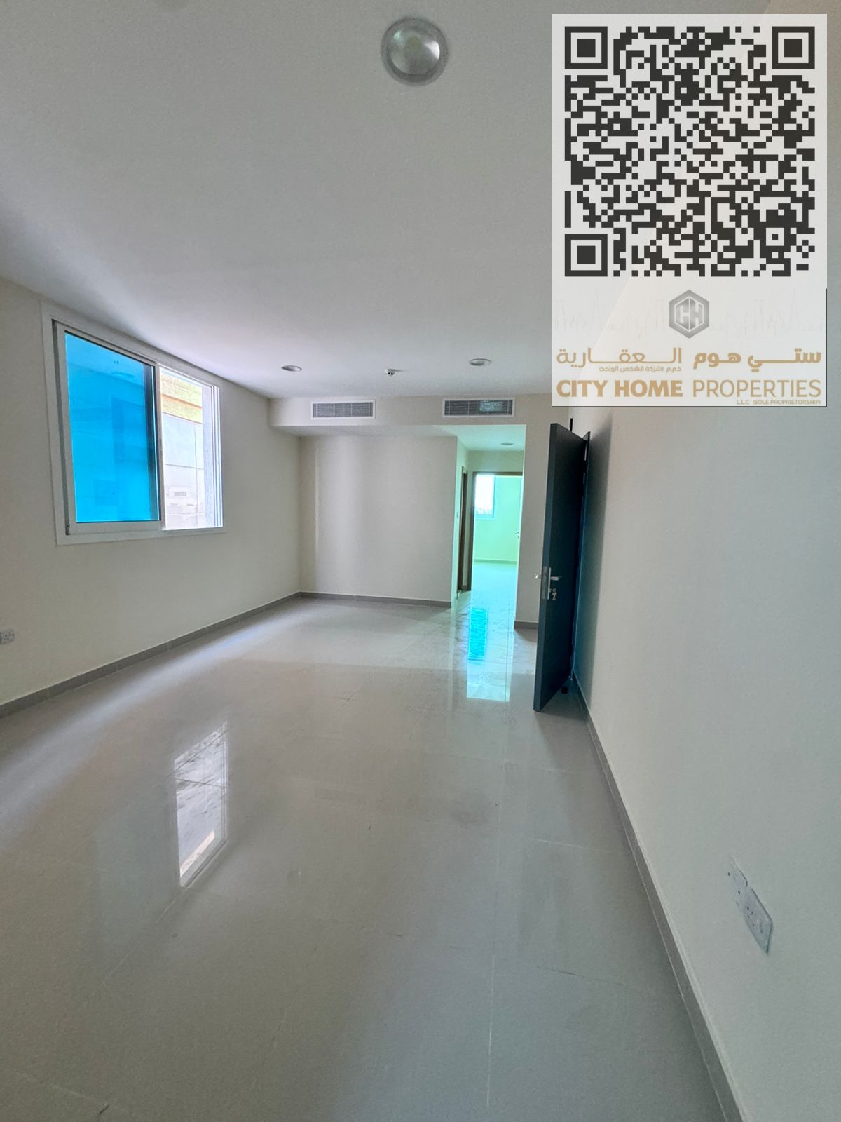 A 1-bedroom apartment with hall, brand new (first tenant), available for annual rent in Al Aalia – near Al Ghuroob, featuring a strategic location clo