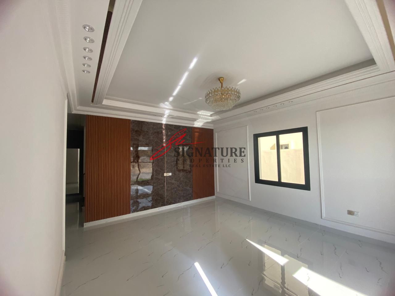 A luxurious villa located at the main road of Al Bahia, exuding privacy and elegance. Spanning two floors with a stylishly designed.